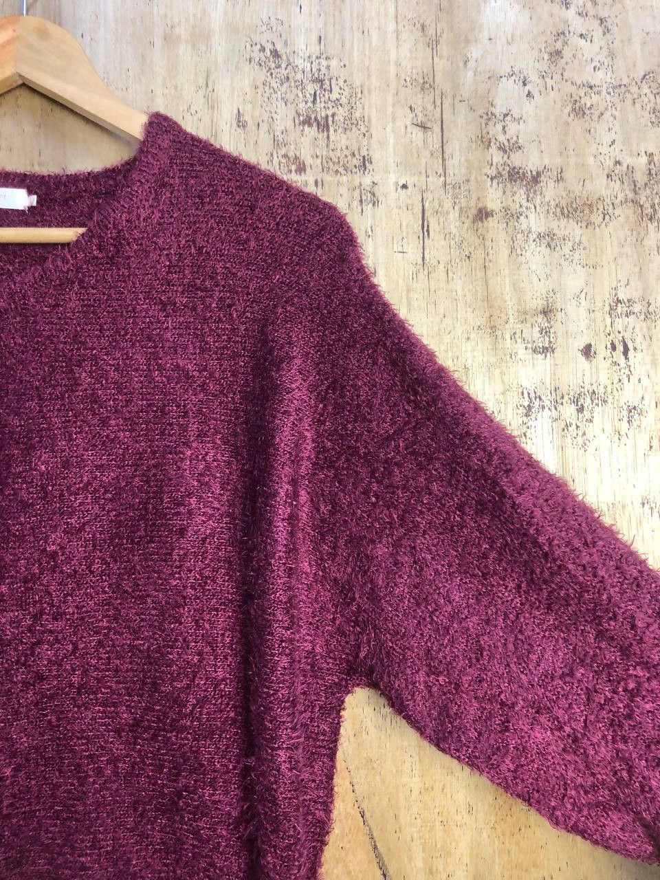 Homespun Knitwear C.Raffine Fur Mohair Baggy Shag Shaggy Knit Sweater #4512 Size L / US 10 / IT 46 - 4 Thumbnail