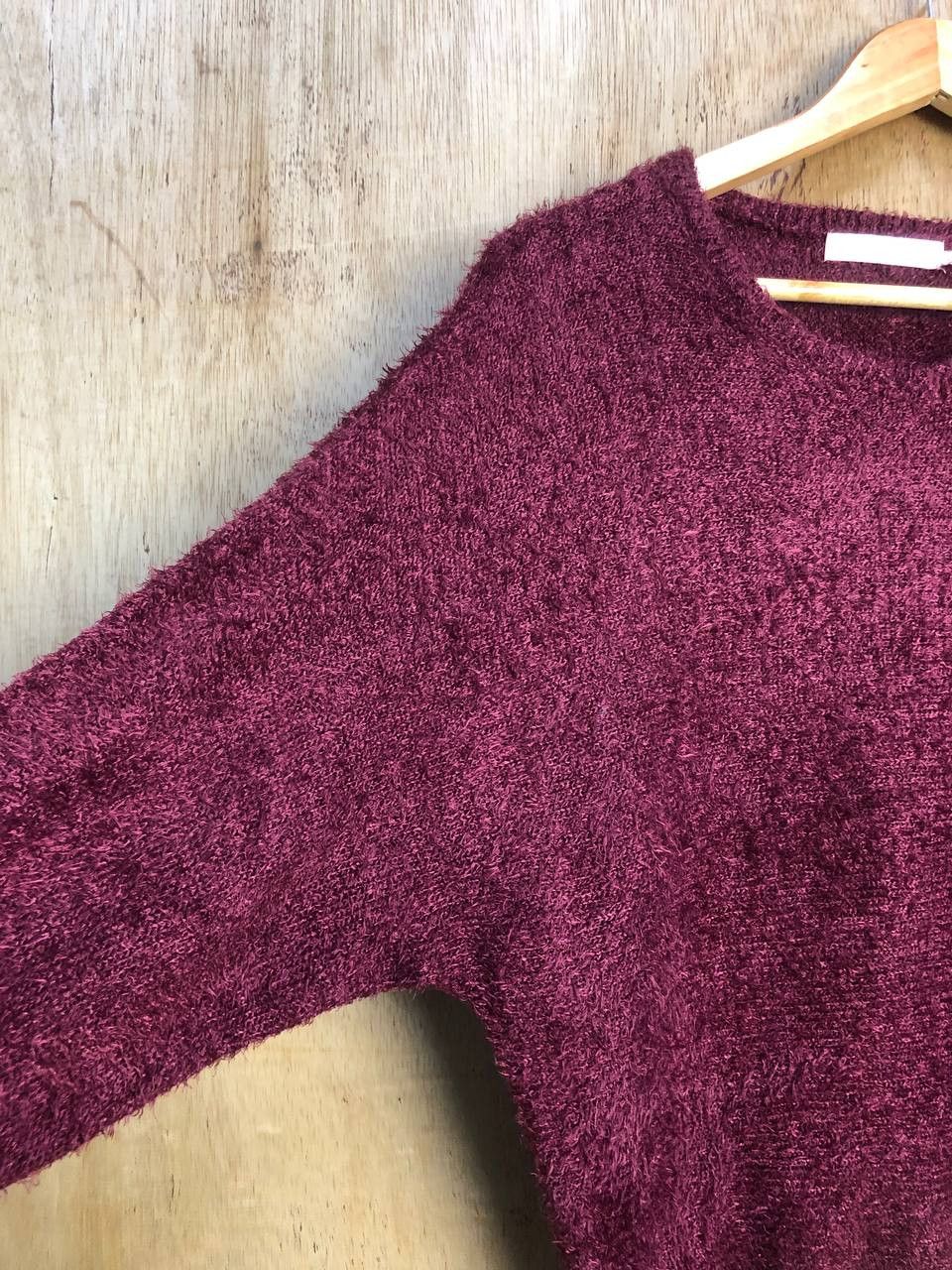 Homespun Knitwear C.Raffine Fur Mohair Baggy Shag Shaggy Knit Sweater #4512 Size L / US 10 / IT 46 - 3 Thumbnail