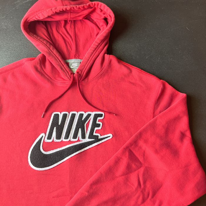 Nike Nike Red Hoodie Spell Out Sz XL Streetwear | Grailed