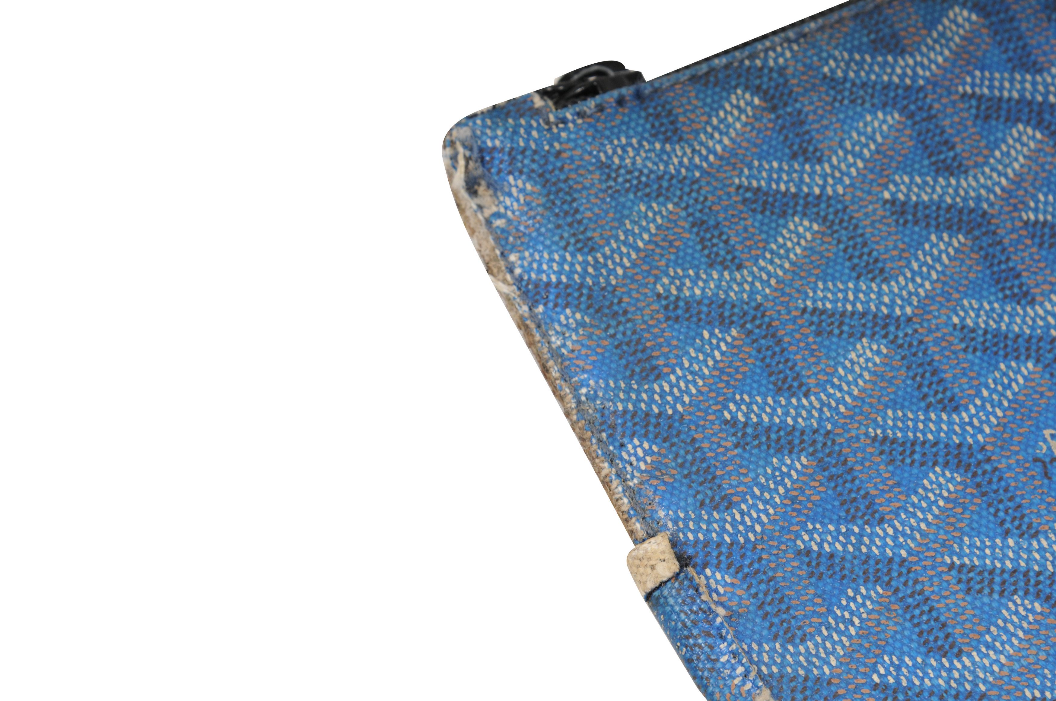 Goyard Blue Pouch Folder File Carrying Case - 01817 Size ONE SIZE - 3 Thumbnail
