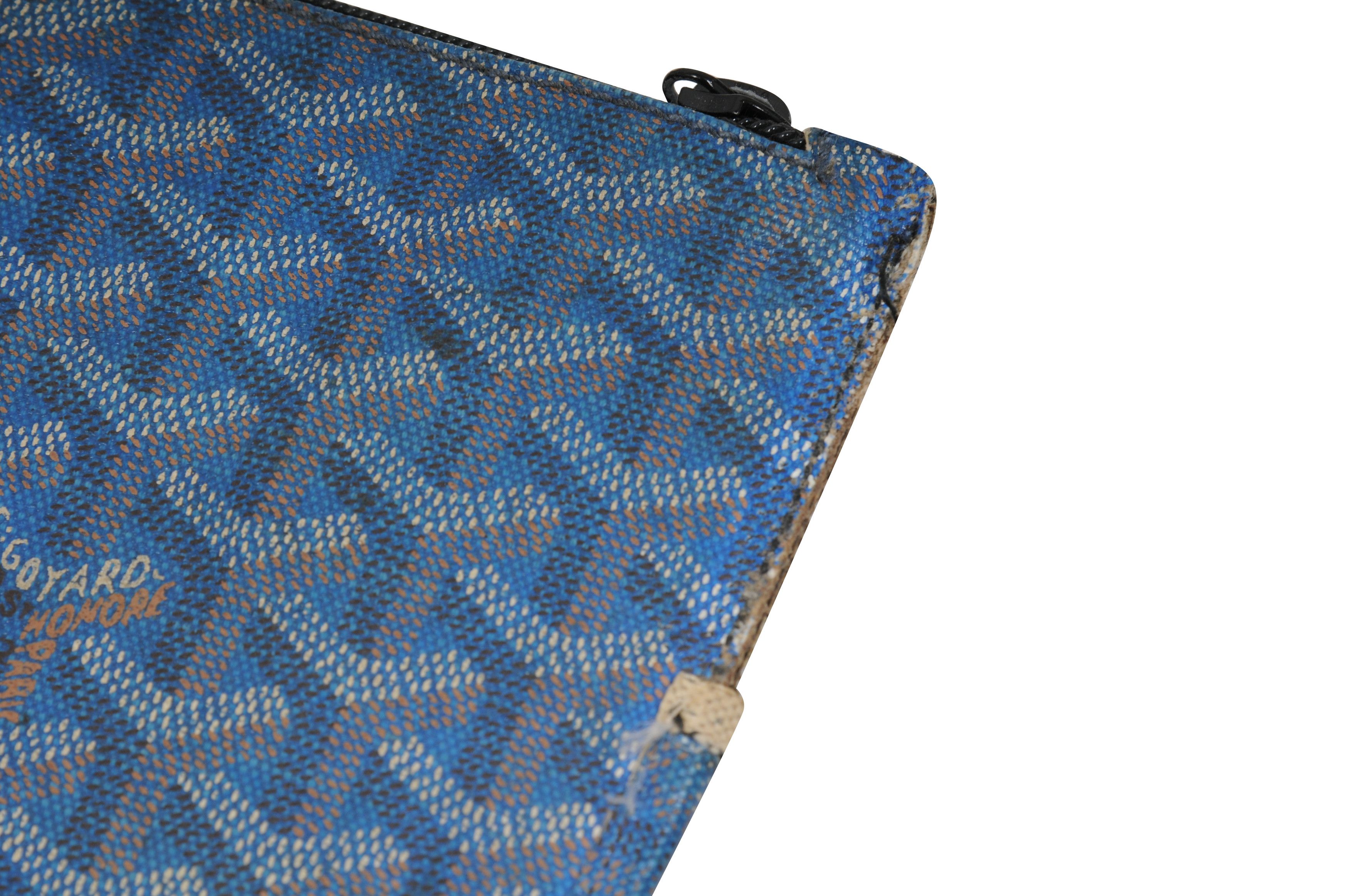 Goyard Blue Pouch Folder File Carrying Case - 01817 Size ONE SIZE - 5 Thumbnail