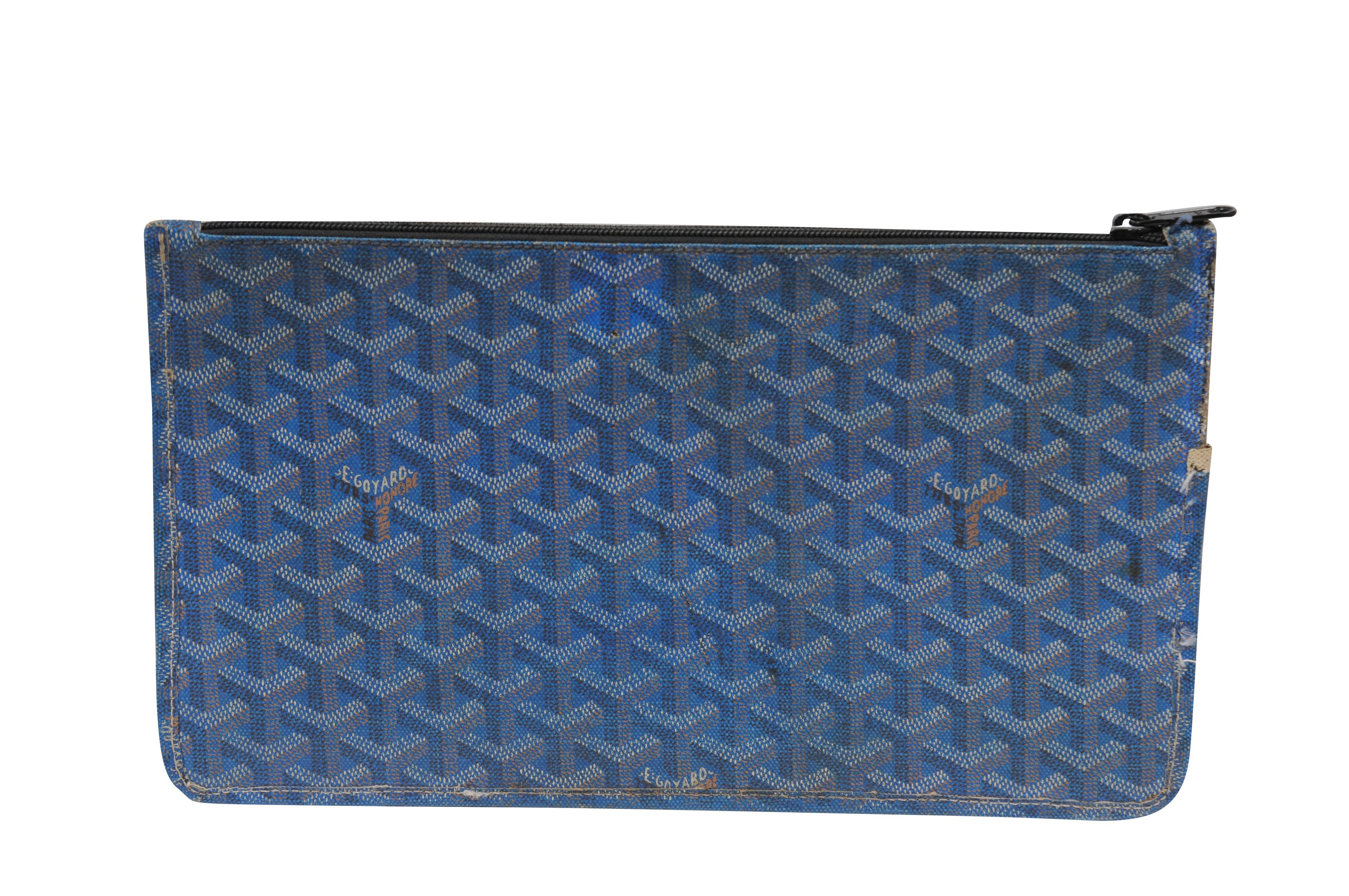 Goyard Blue Pouch Folder File Carrying Case - 01817 Size ONE SIZE - 13 Thumbnail