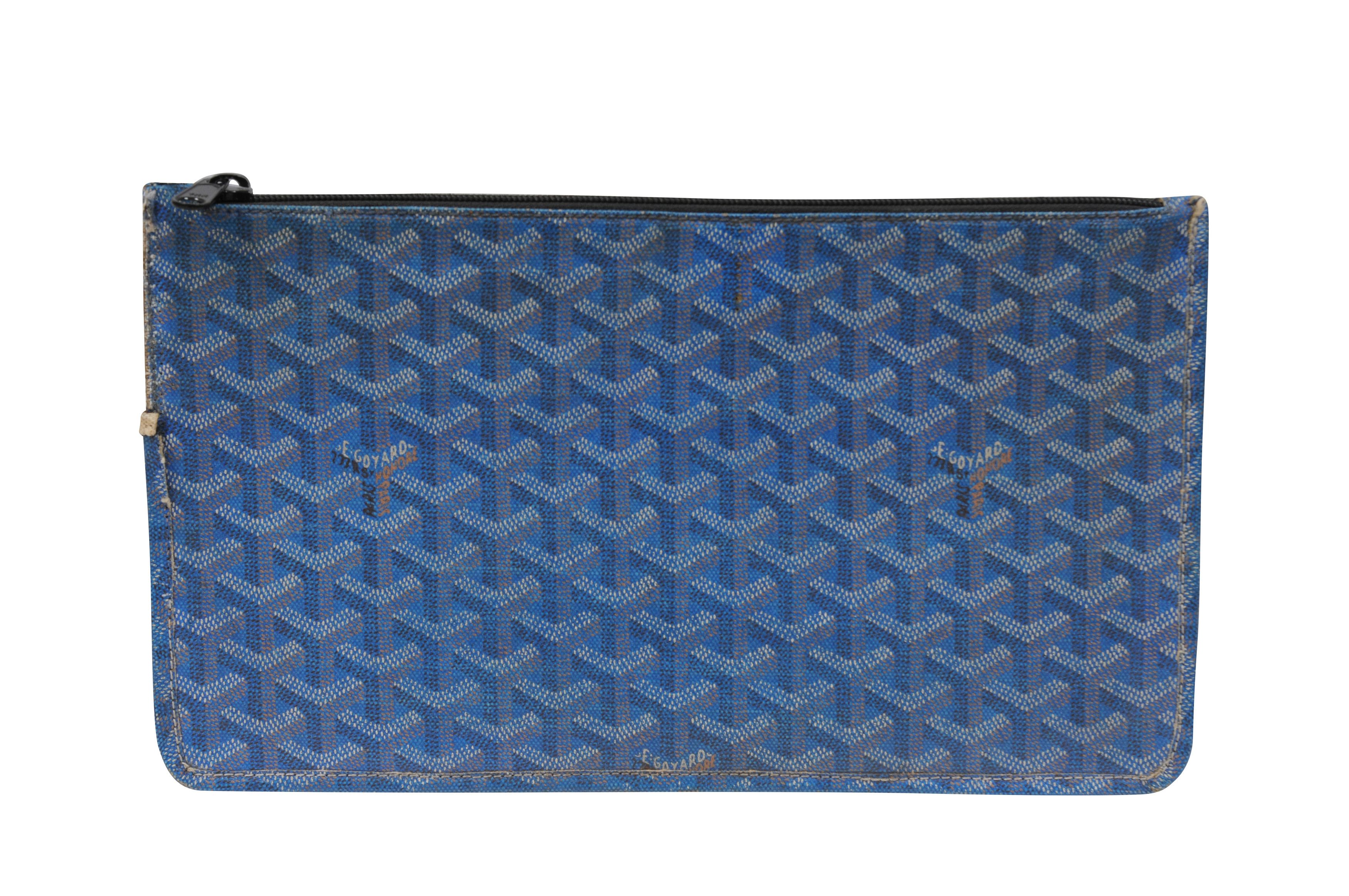 Goyard Blue Pouch Folder File Carrying Case - 01817 Size ONE SIZE - 2 Thumbnail