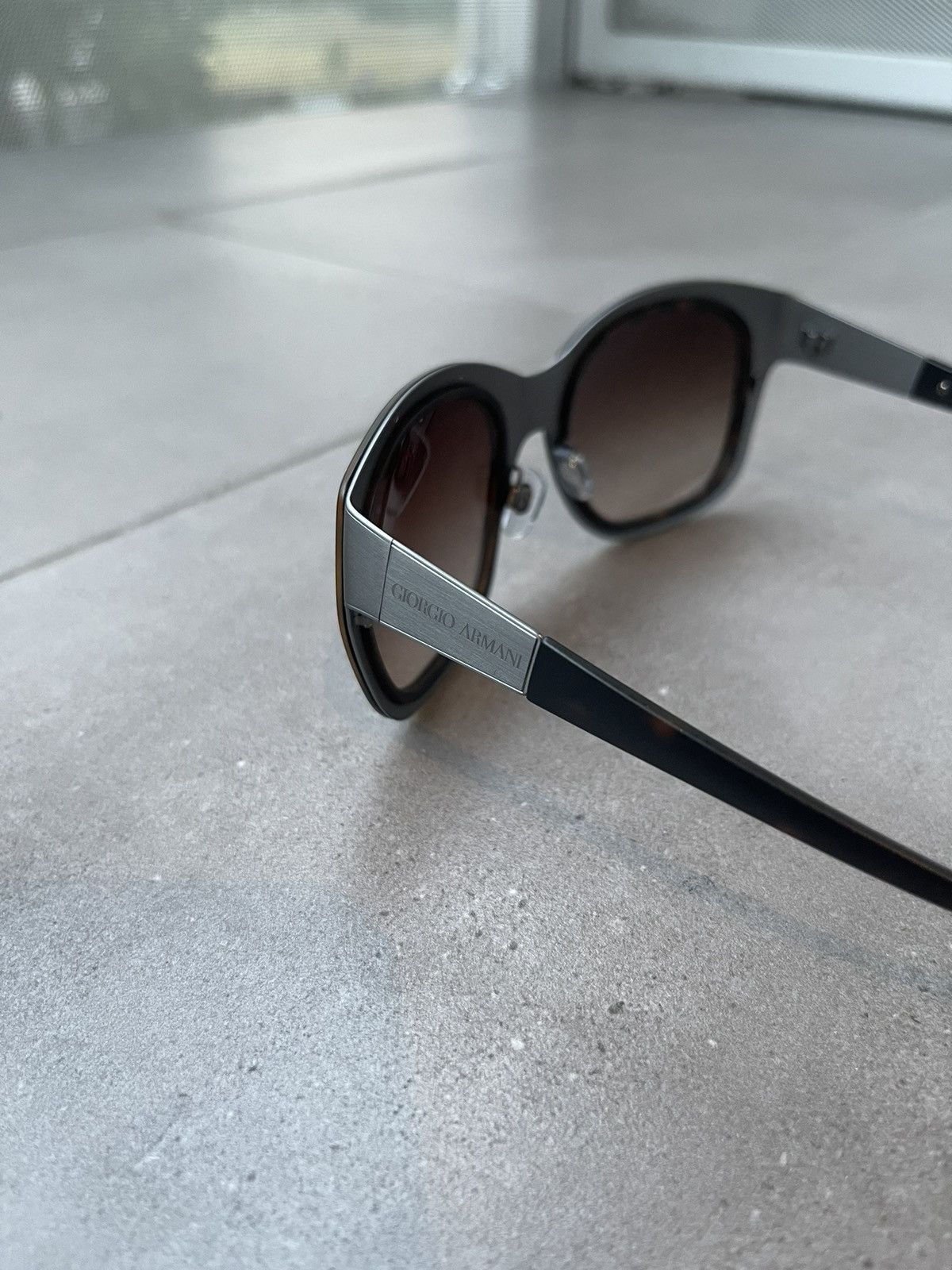Armani × Emporio Armani × Giorgio Armani Giorgio Armani AR6010 3032/13 Black Silver Sunglasses Size ONE SIZE - 5 Thumbnail