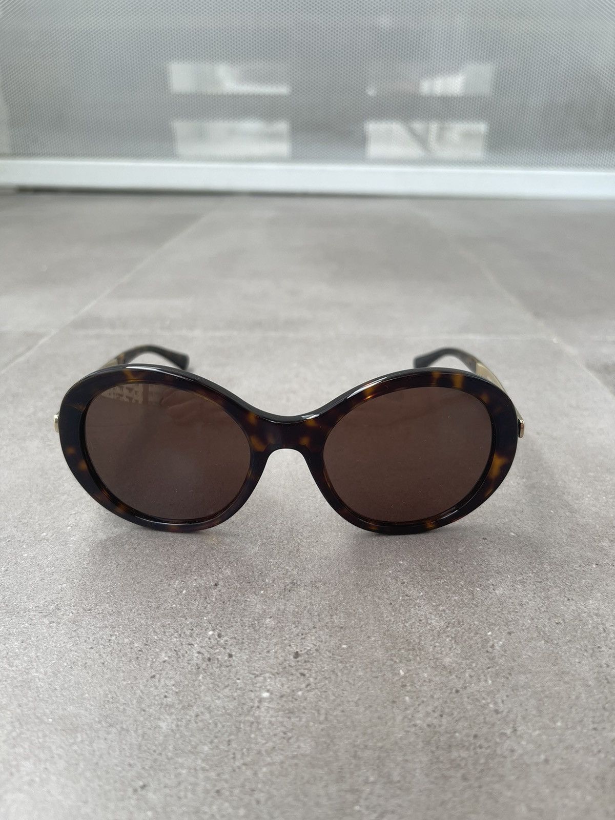 Emporio Armani Giorgio Armani AR8012 5026/73 Cobain Gold Tiger Sunglasses Size ONE SIZE - 2 Thumbnail