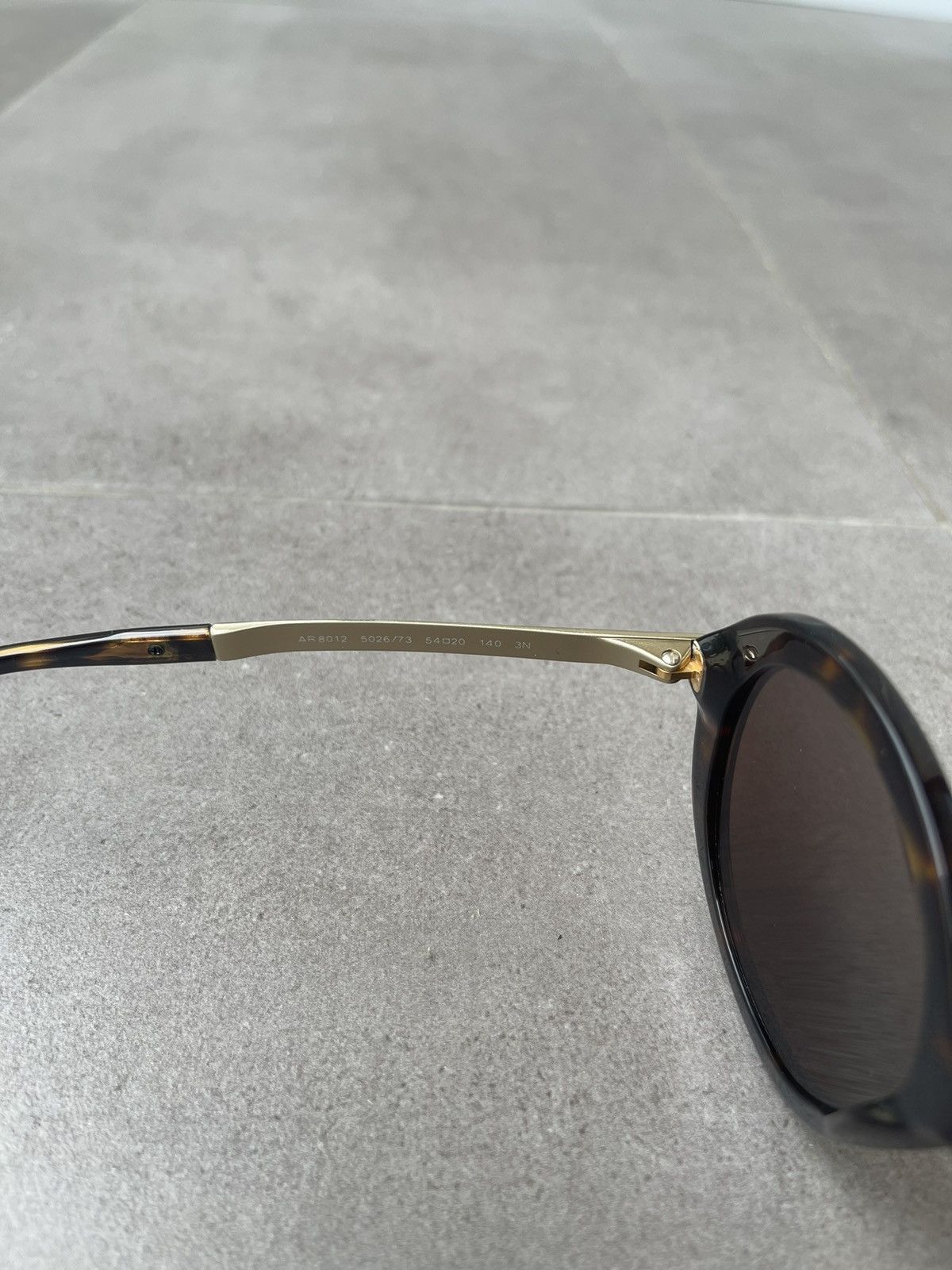 Emporio Armani Giorgio Armani AR8012 5026/73 Cobain Gold Tiger Sunglasses Size ONE SIZE - 7 Thumbnail