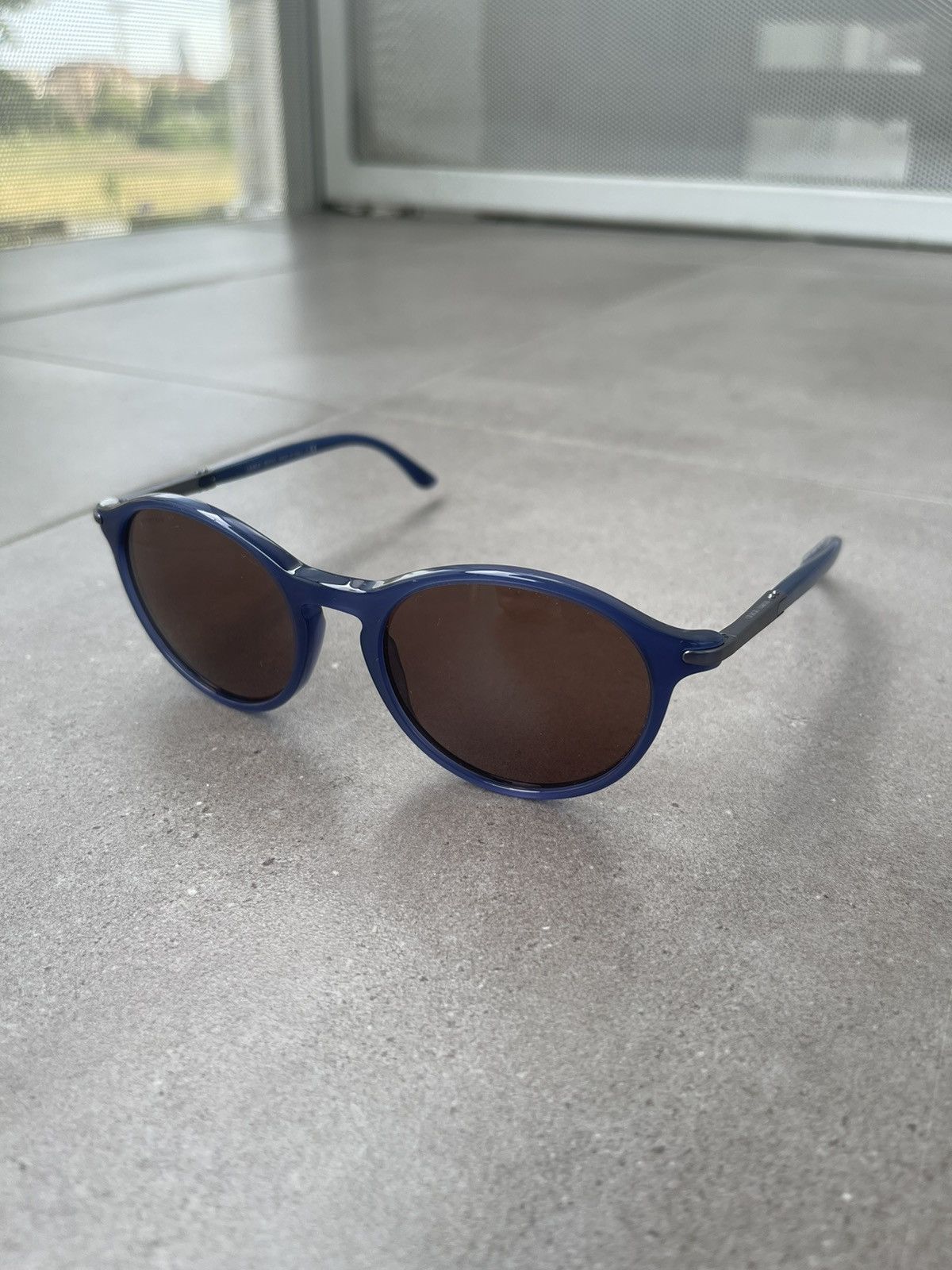 Emporio Armani Giorgio Armani AR8009 5031/73 Blue Cat Eyes Sunglasses Size ONE SIZE - 1 Thumbnail