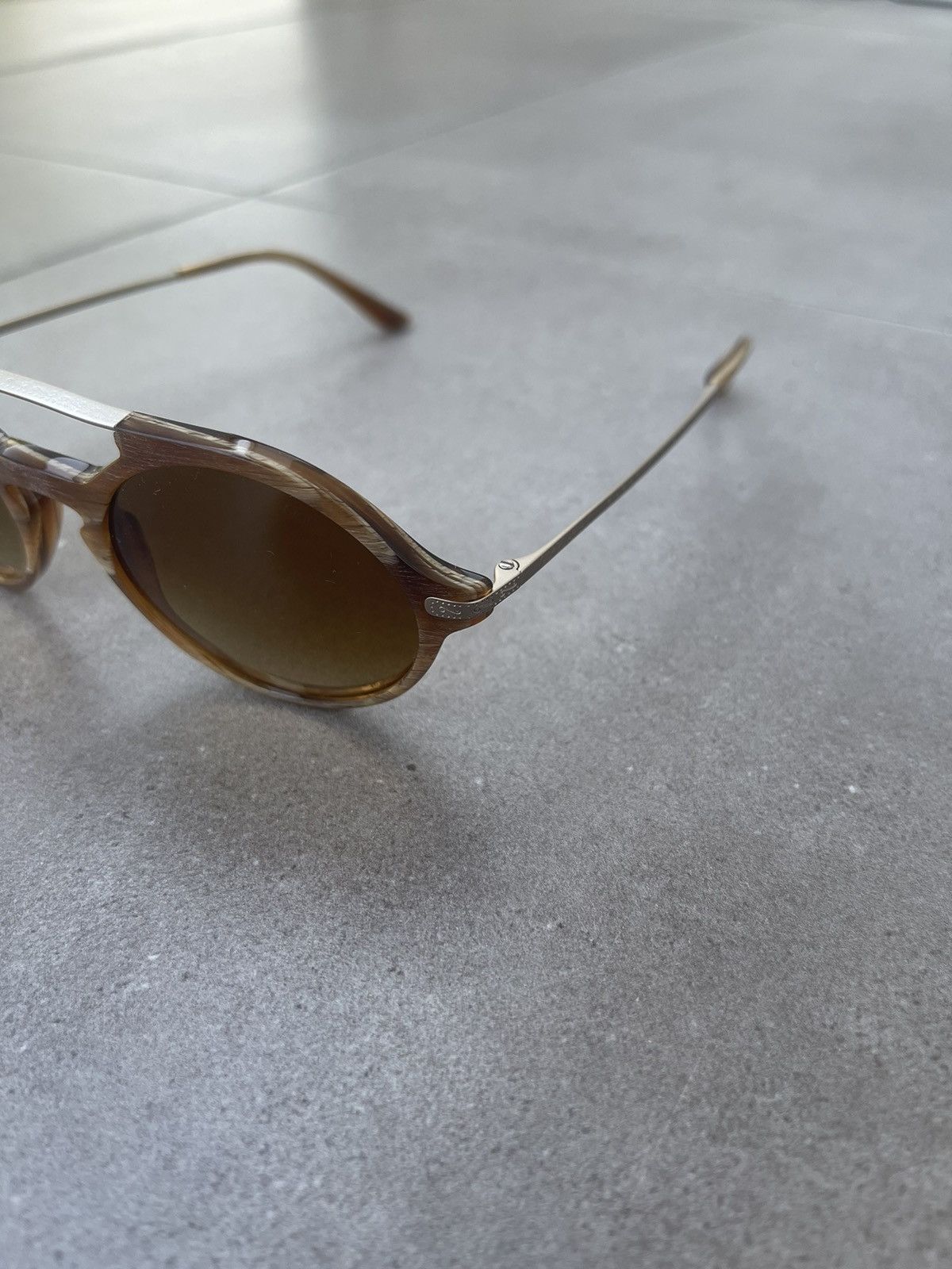 Emporio Armani Giorgio Armani AR8018 5134/2L Gold Marble Brown Sunglasses Size ONE SIZE - 5 Thumbnail