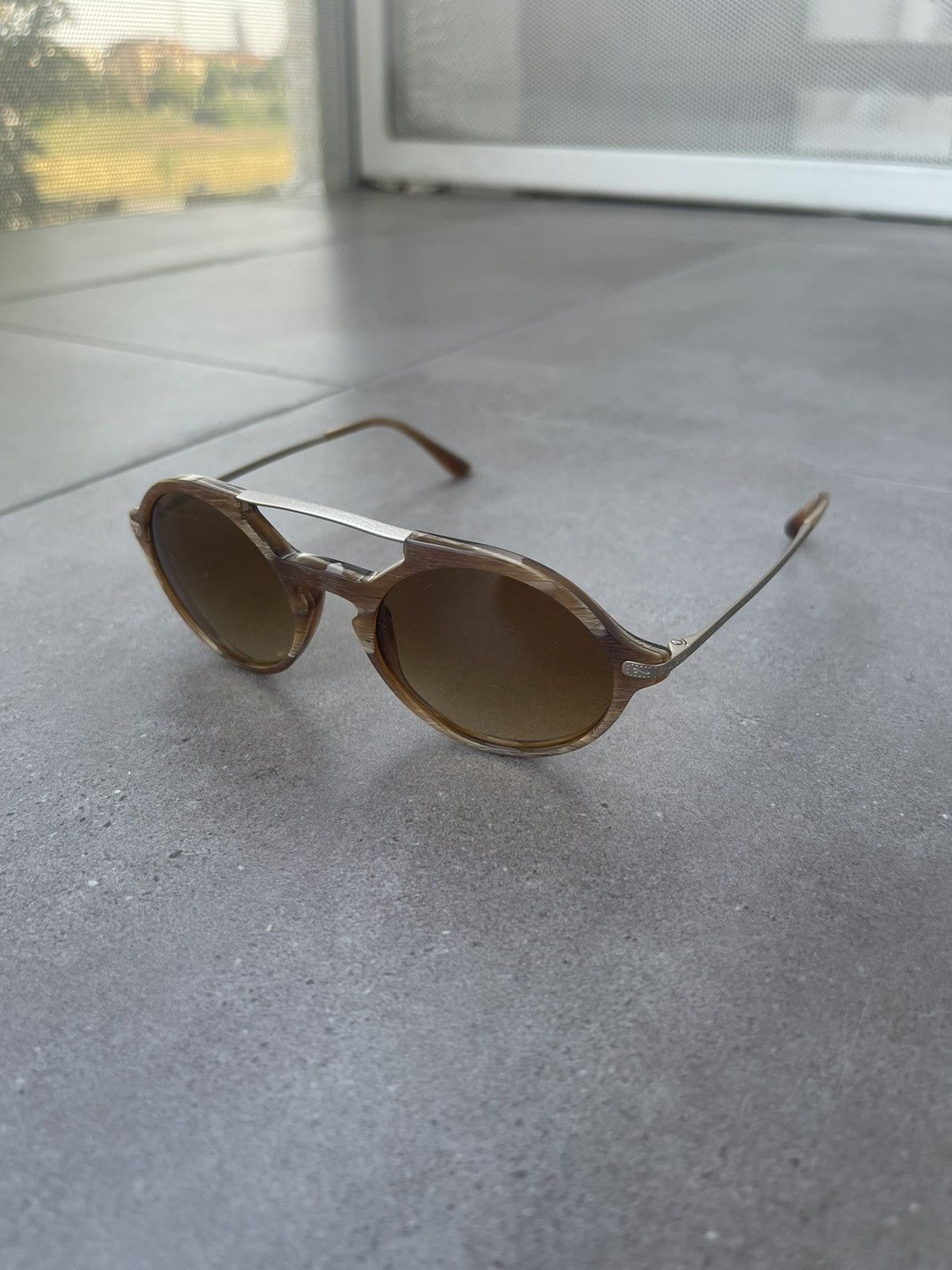 Emporio Armani Giorgio Armani AR8018 5134/2L Gold Marble Brown Sunglasses Size ONE SIZE - 1 Thumbnail