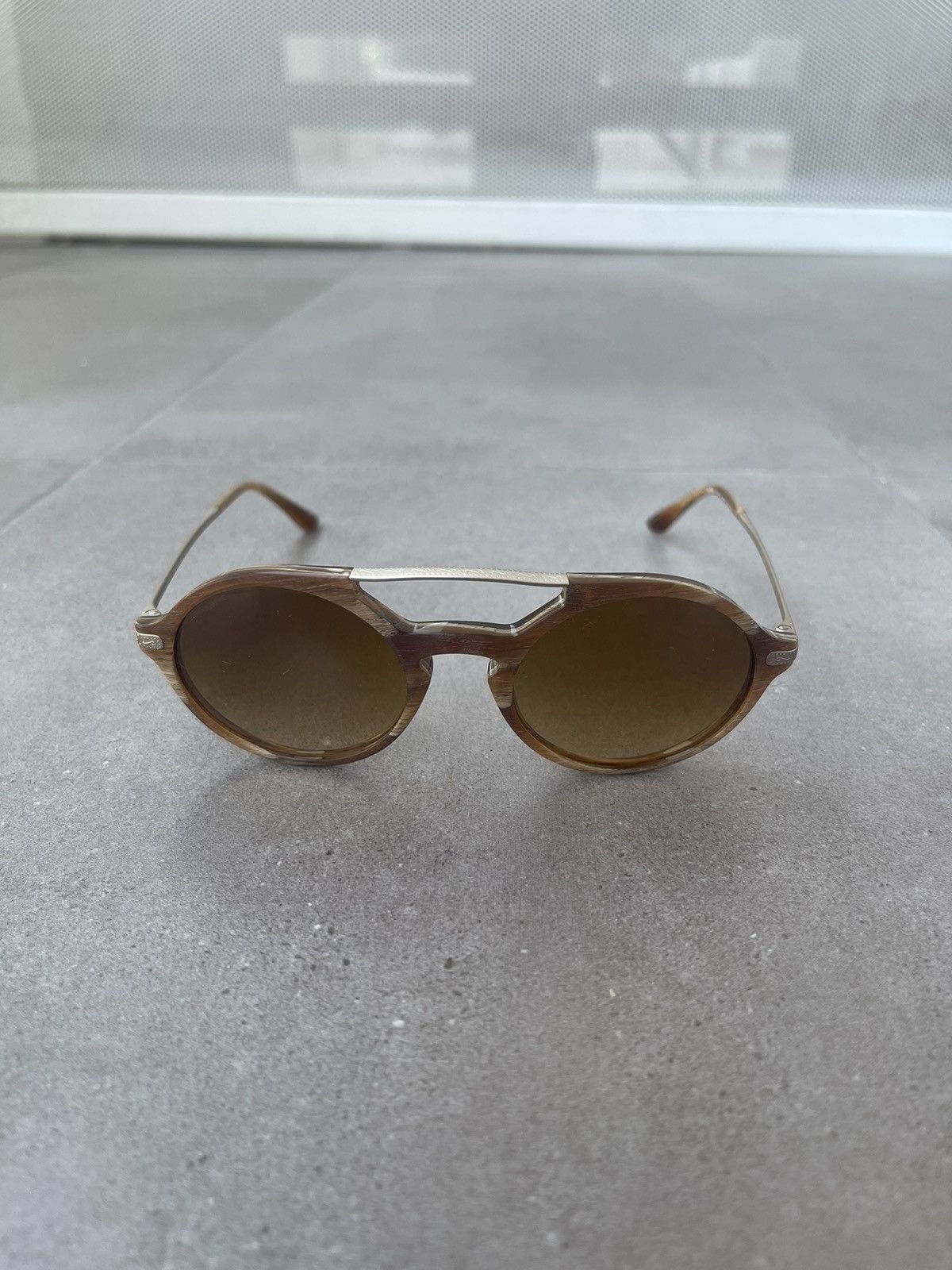 Emporio Armani Giorgio Armani AR8018 5134/2L Gold Marble Brown Sunglasses Size ONE SIZE - 2 Thumbnail