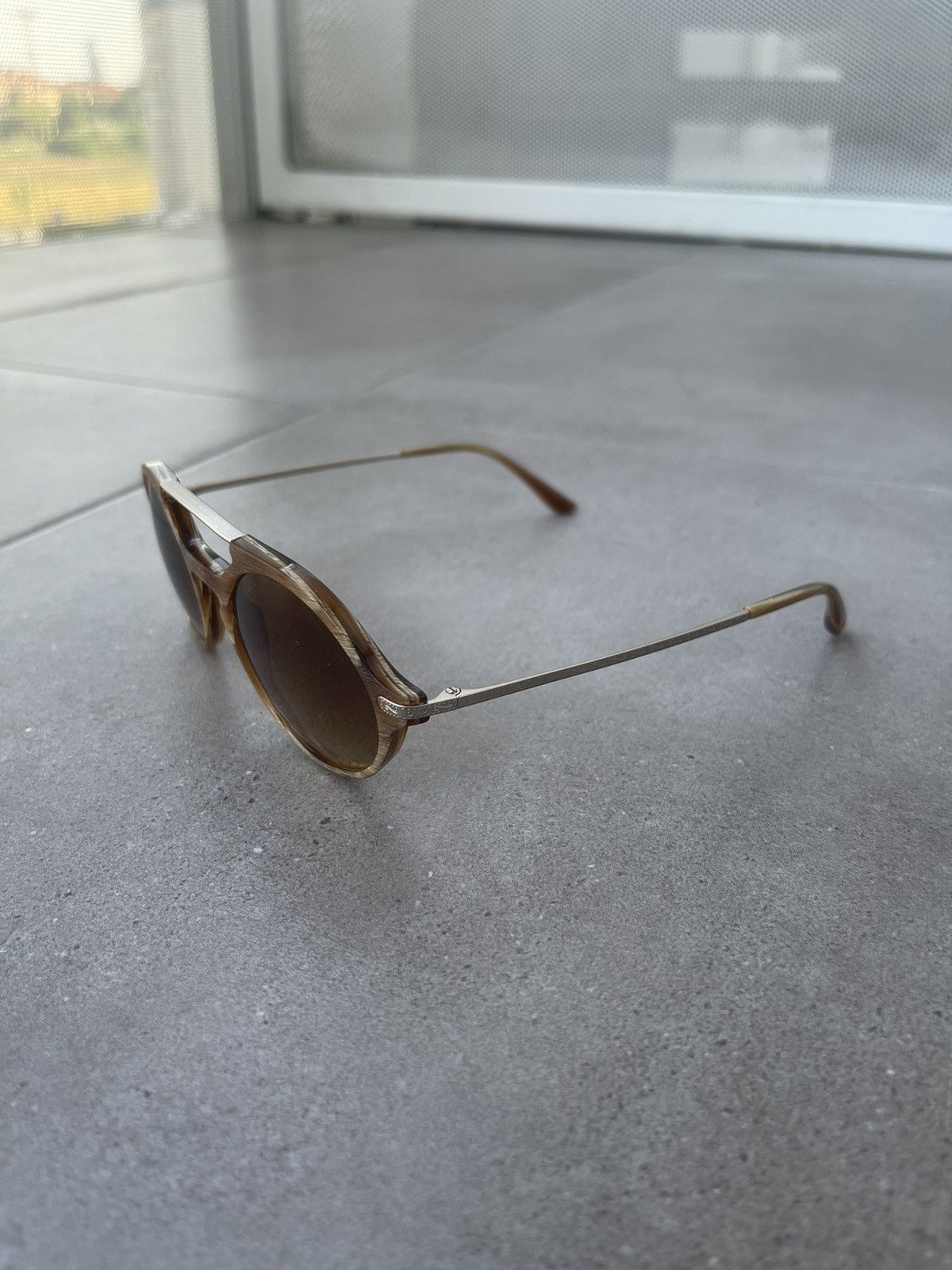 Emporio Armani Giorgio Armani AR8018 5134/2L Gold Marble Brown Sunglasses Size ONE SIZE - 4 Thumbnail