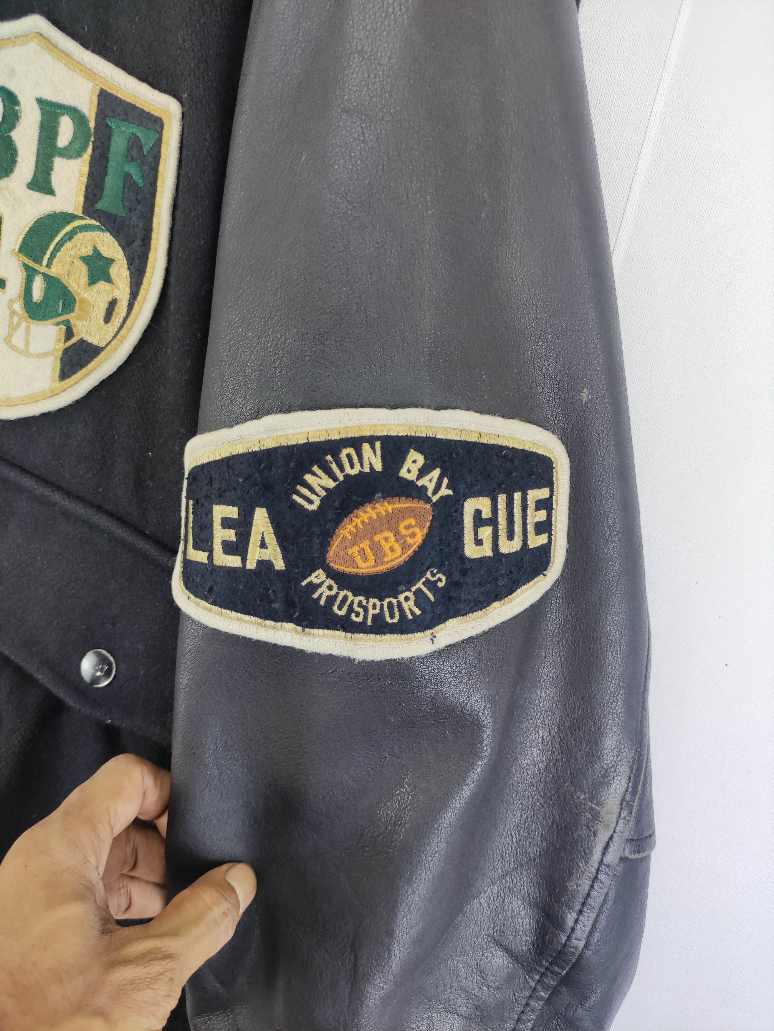 UNIONBAY Vintage Union Bay Varsity Wool Jacket Leather Sleeve Size US XL / EU 56 / 4 - 2 Thumbnail