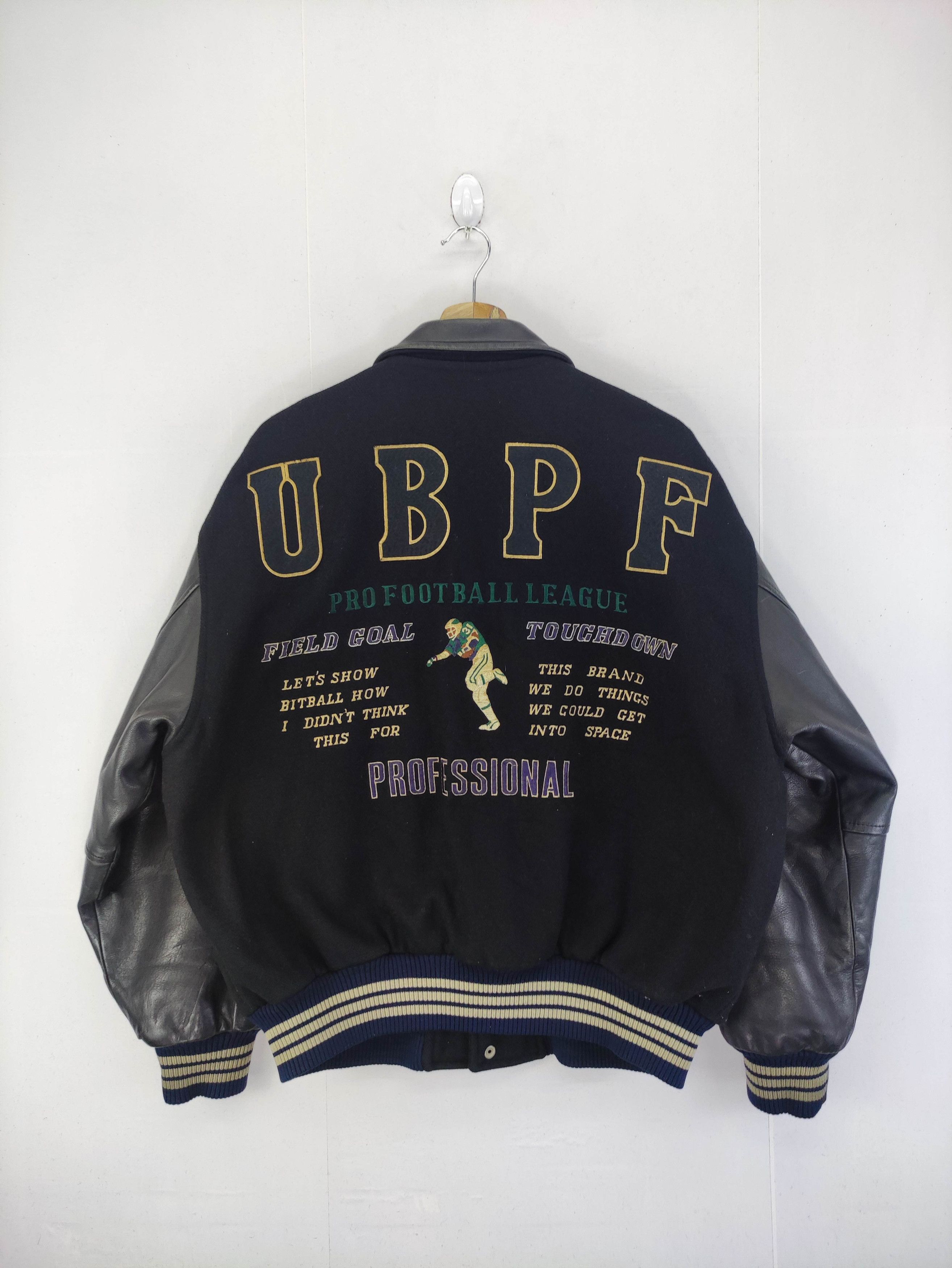 UNIONBAY Vintage Union Bay Varsity Wool Jacket Leather Sleeve Size US XL / EU 56 / 4 - 15 Thumbnail