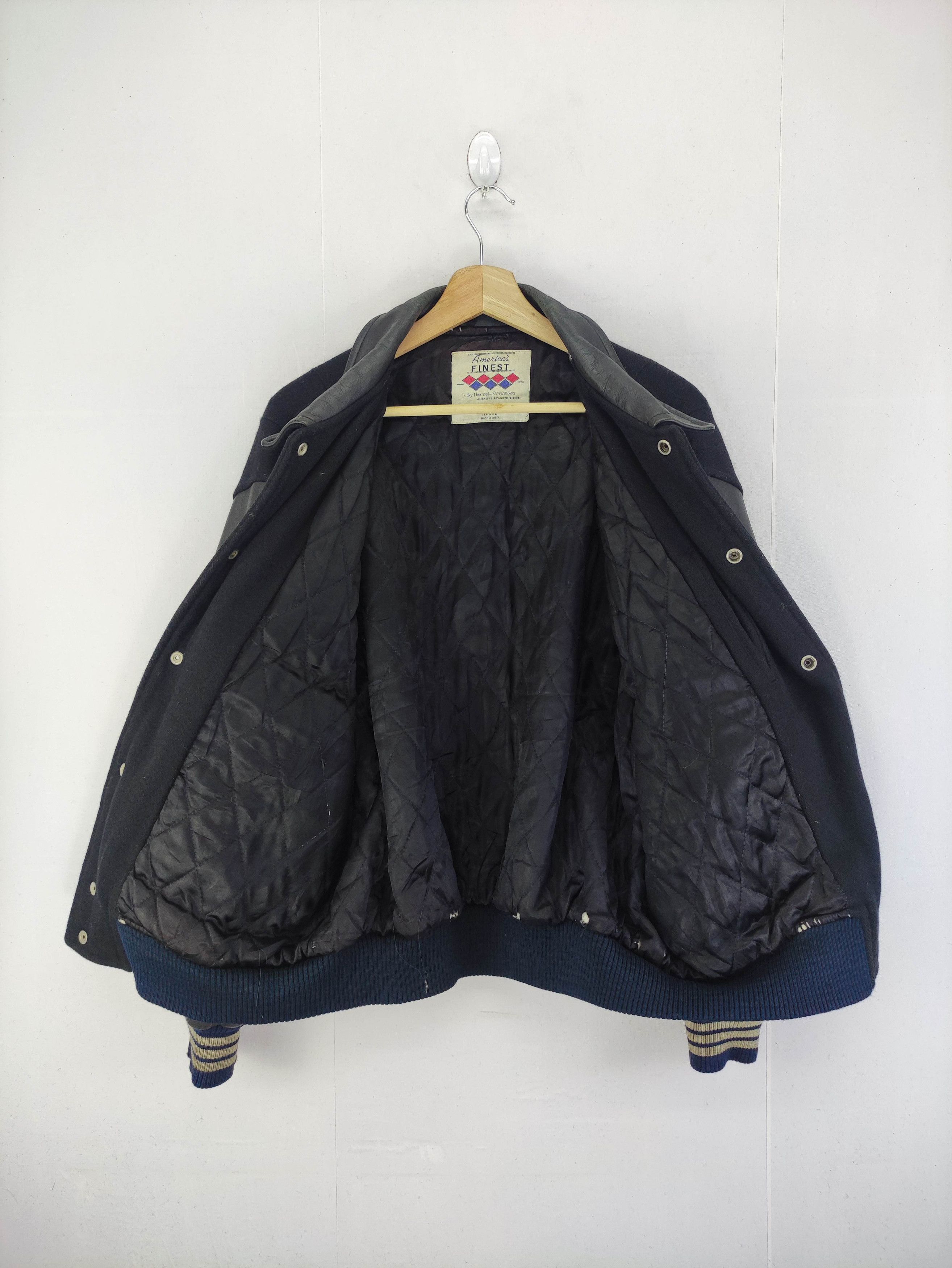 UNIONBAY Vintage Union Bay Varsity Wool Jacket Leather Sleeve Size US XL / EU 56 / 4 - 7 Thumbnail