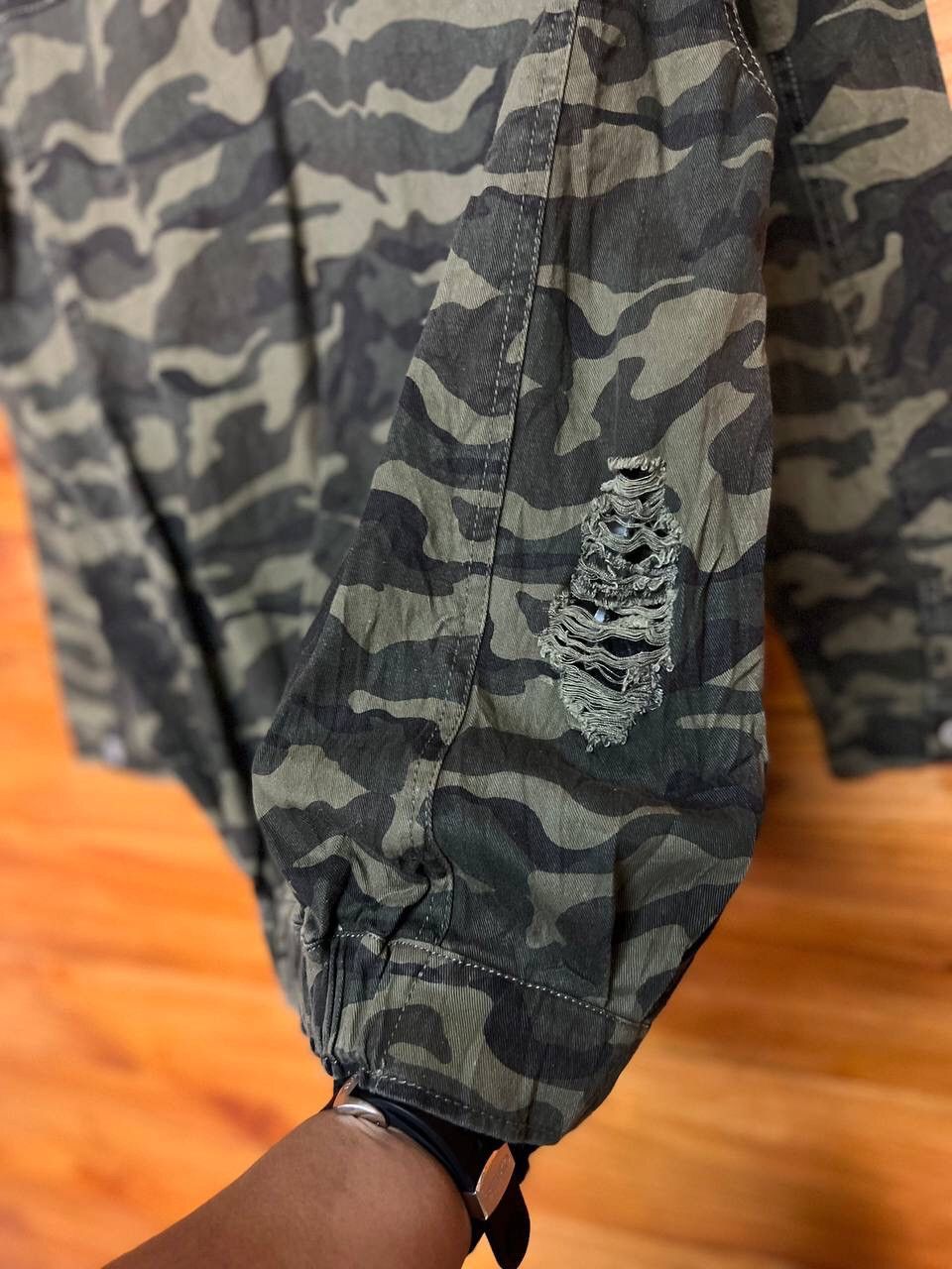 Japanese Brand L’ESPOIR CAMO TRUCKER HOODED JACKET Size US M / EU 48-50 / 2 - 8 Thumbnail