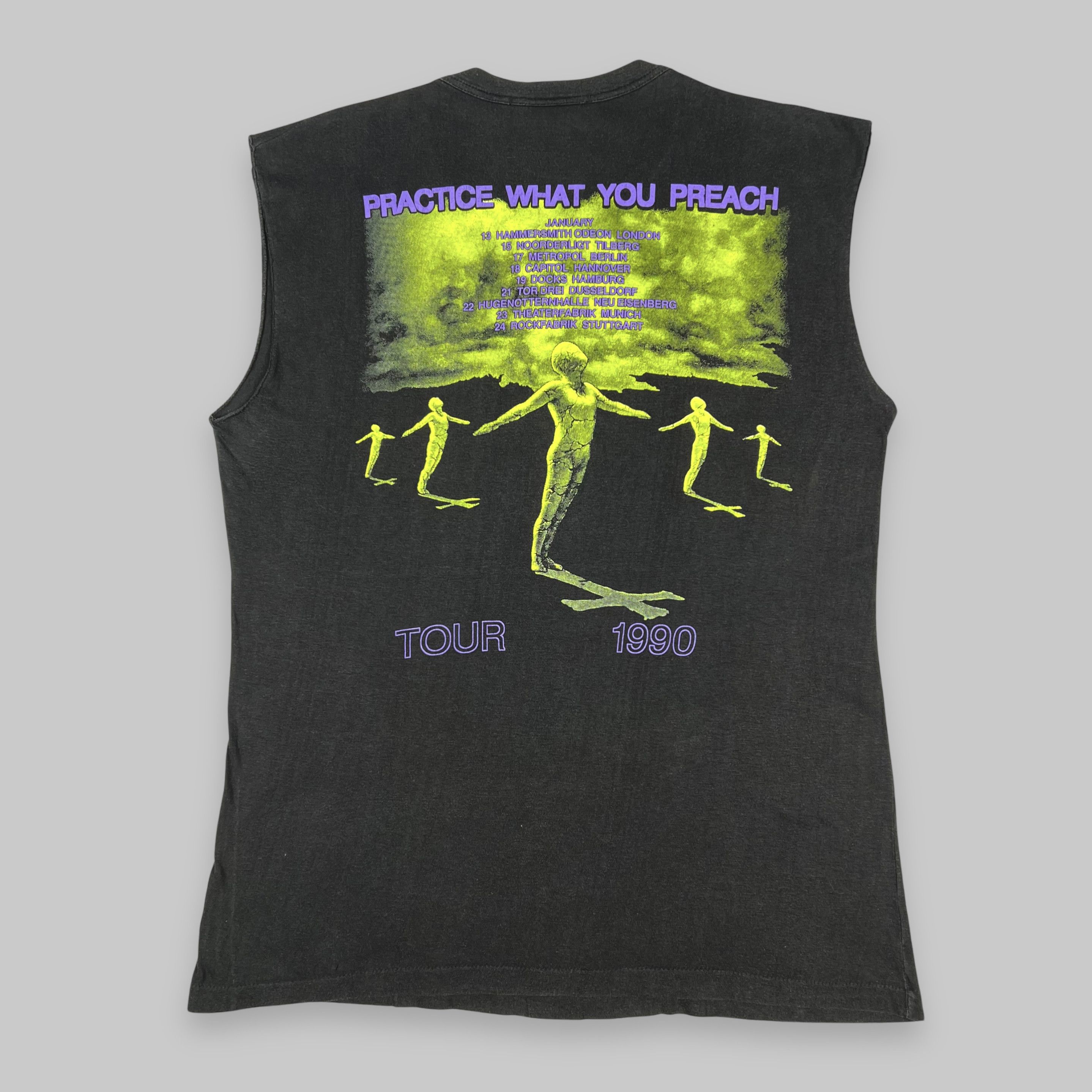 Band Tees Vintage 1990 Testament ‘Practice What You Preach’ T Shirt Size US L / EU 52-54 / 3 - 2 Thumbnail