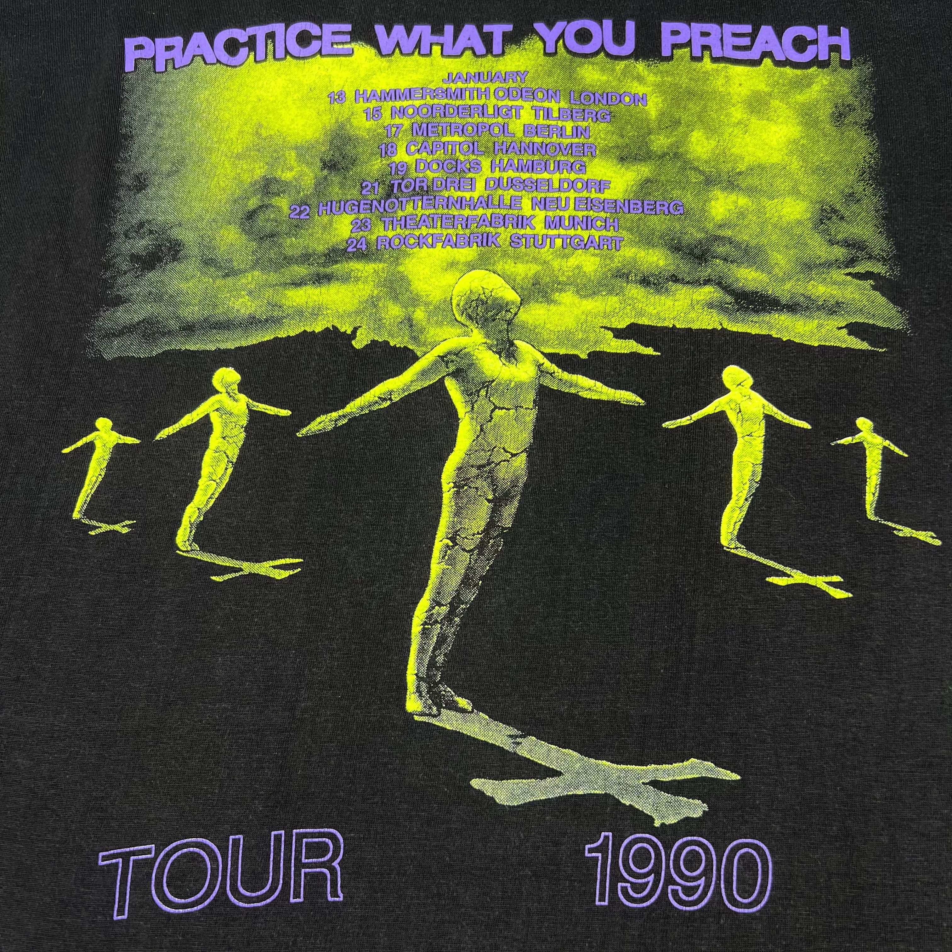 Band Tees Vintage 1990 Testament ‘Practice What You Preach’ T Shirt Size US L / EU 52-54 / 3 - 7 Thumbnail