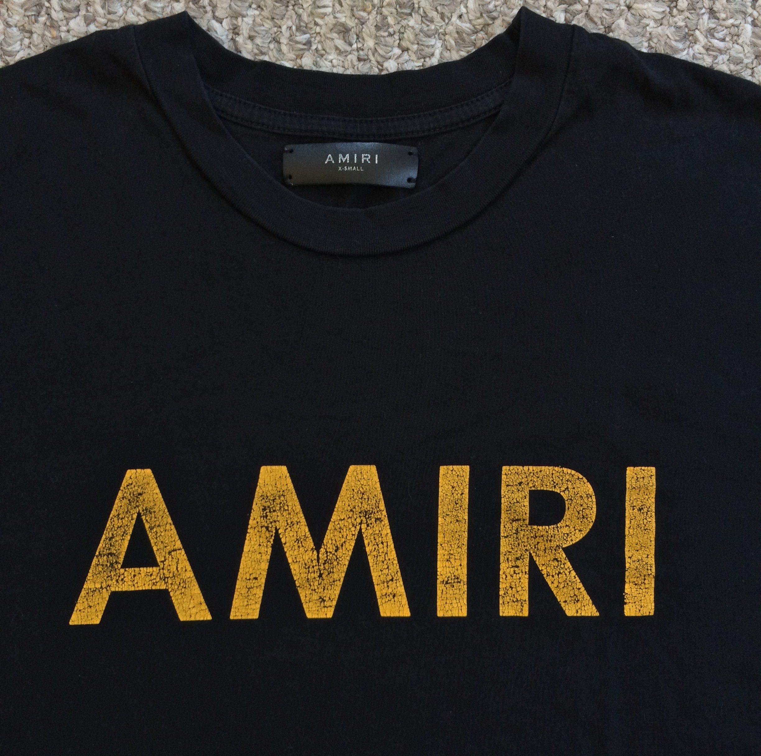 Amiri Amiri Oversized Distressed Logo Tee Size US XS / EU 42 / 0 - 2 Thumbnail