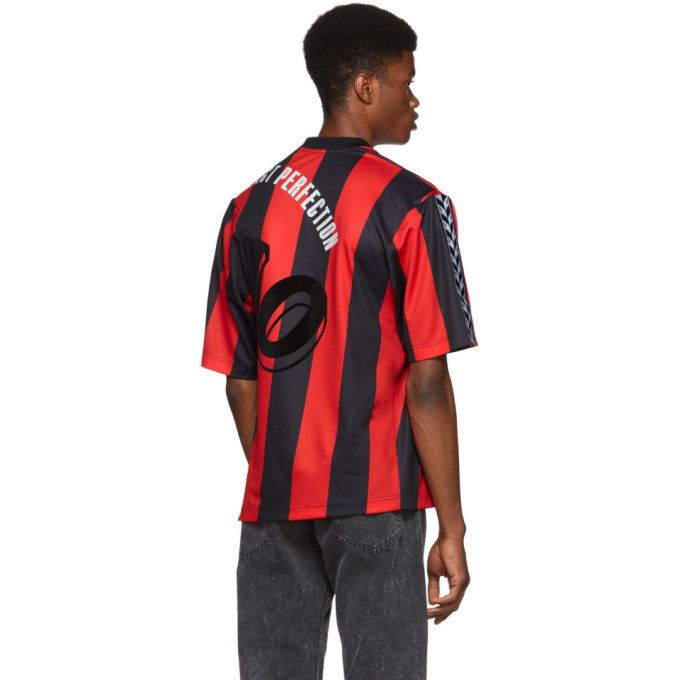 Martine Rose Asymmetric Stripe Twisted Logo Football Top Size US M / EU 48-50 / 2 - 6 Thumbnail