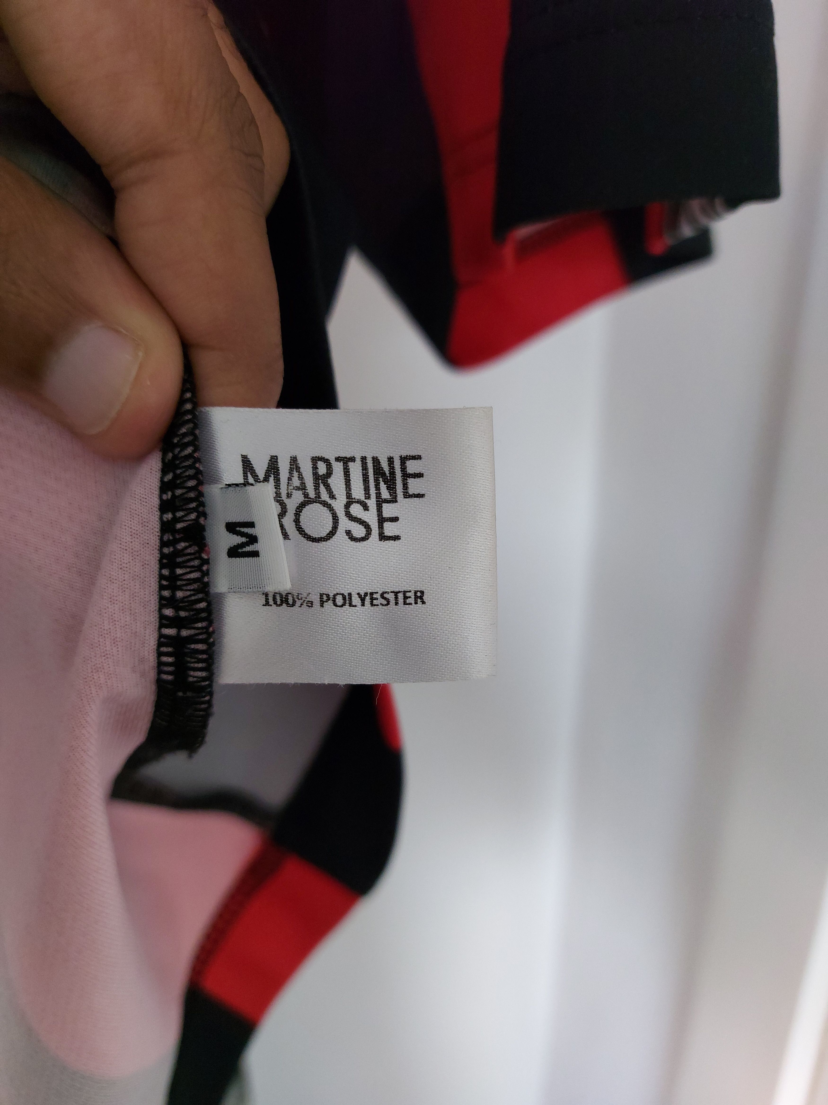 Martine Rose Asymmetric Stripe Twisted Logo Football Top Size US M / EU 48-50 / 2 - 7 Thumbnail
