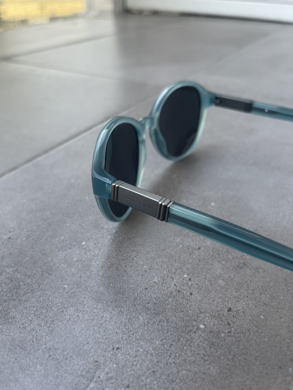 Armani × Emporio Armani × Giorgio Armani Giorgio Armani AR8006 5034/87 Blue Transparent Sunglasses Size ONE SIZE - 5 Thumbnail