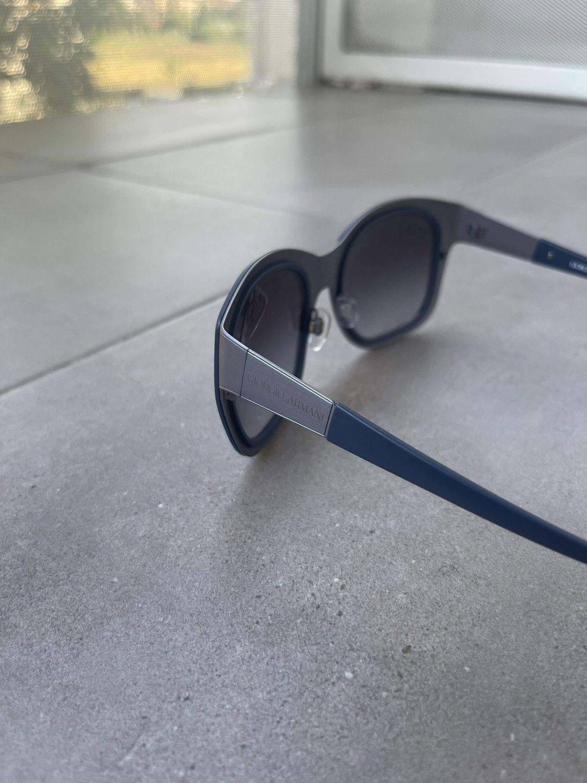 Armani × Emporio Armani × Giorgio Armani Giorgio Armani AR6010 3030/8G Blue Silver Sunglasses Size ONE SIZE - 5 Thumbnail