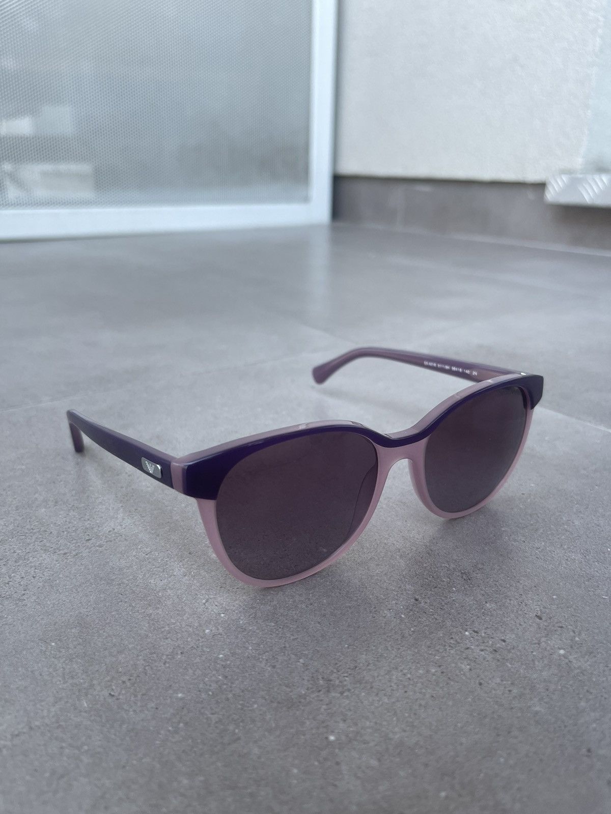 Emporio Armani Emporio Armani EA4016 5111/8H Violet Cat Eyes Sunglasses Size ONE SIZE - 3 Thumbnail
