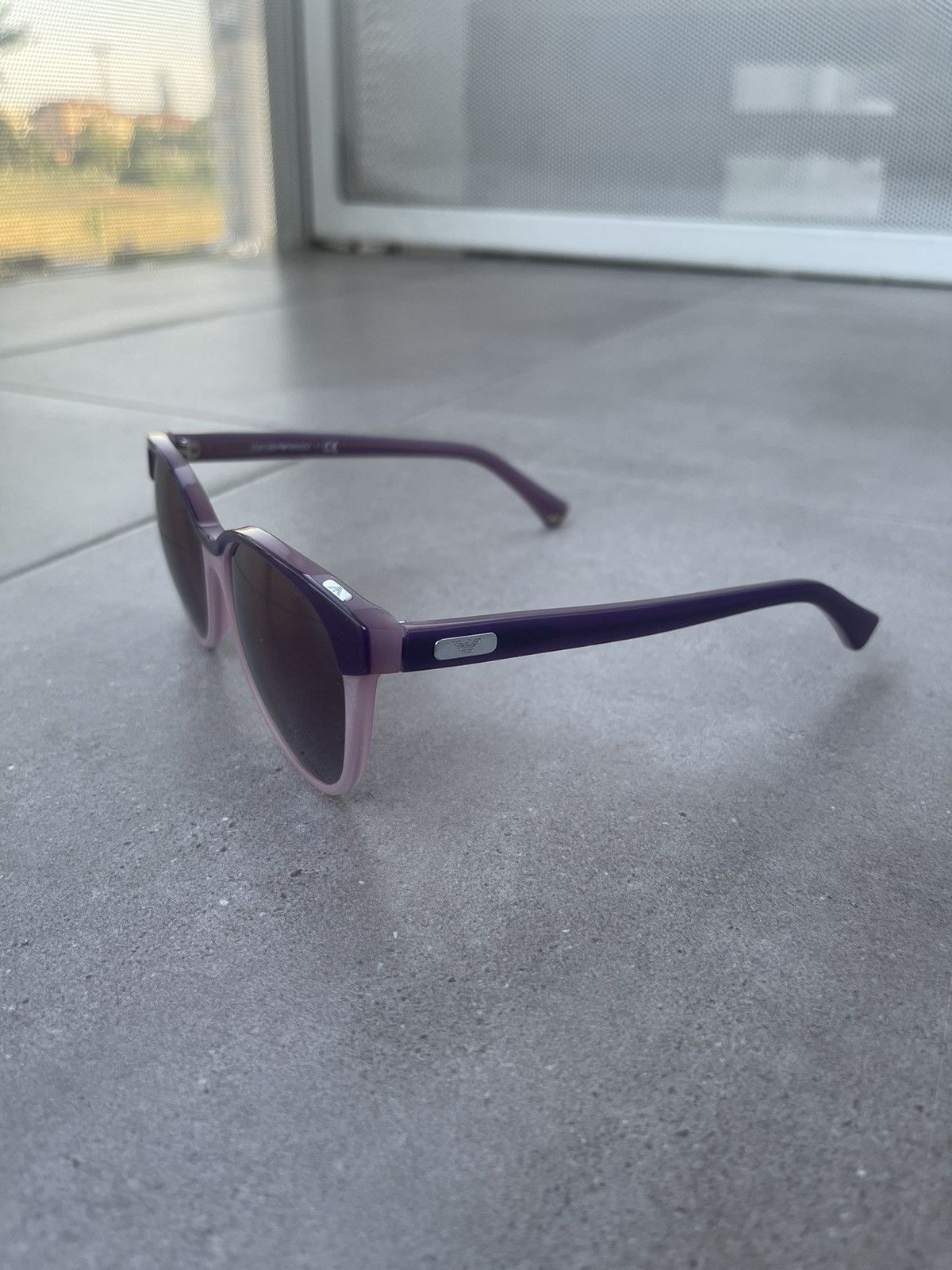 Emporio Armani Emporio Armani EA4016 5111/8H Violet Cat Eyes Sunglasses Size ONE SIZE - 4 Thumbnail