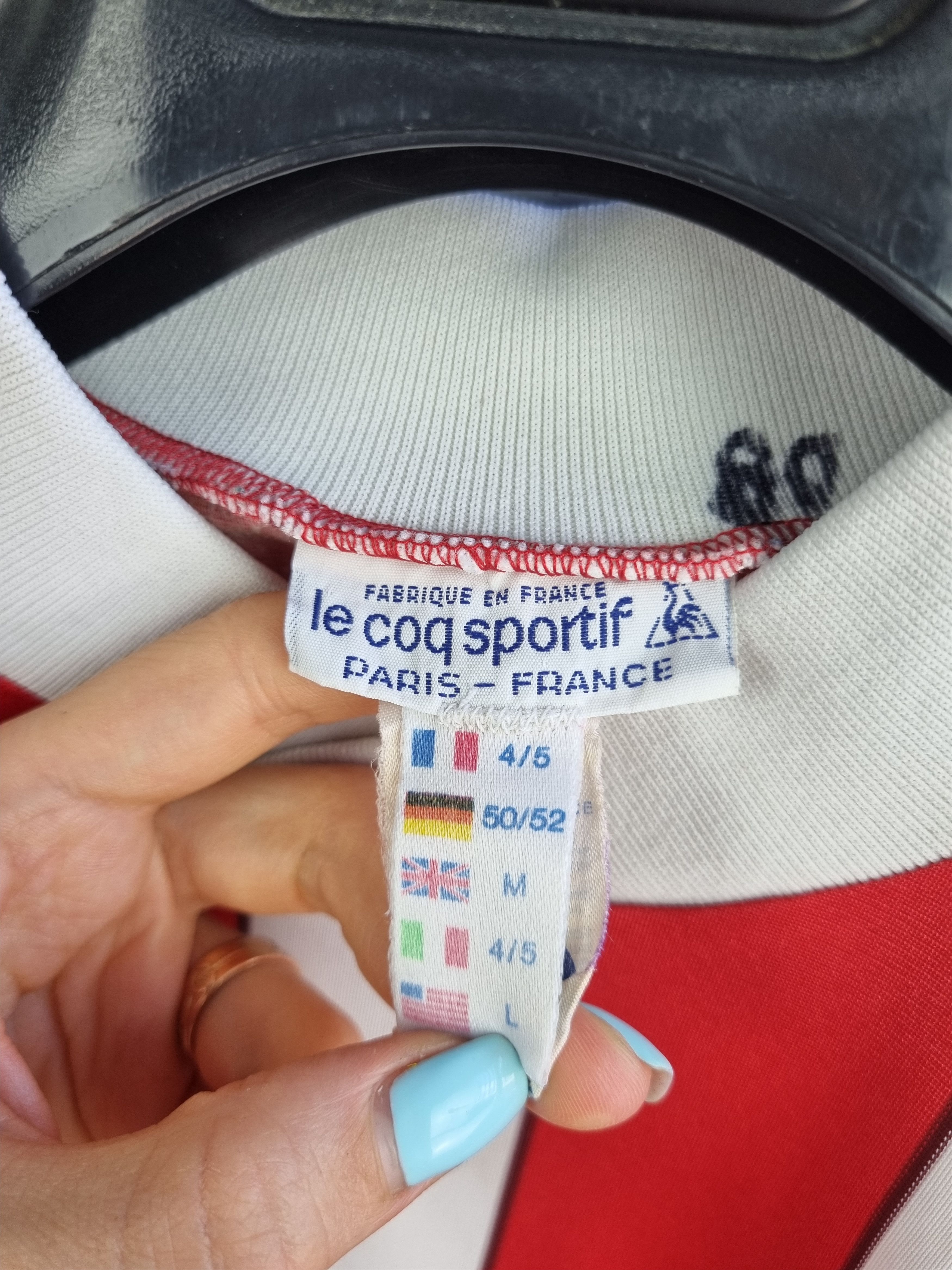 Le Coq Sportif × Vintage Le Coq Sportif S.G. Egalite Strasbourg French Vintage Jersey Size US M / EU 48-50 / 2 - 5 Thumbnail