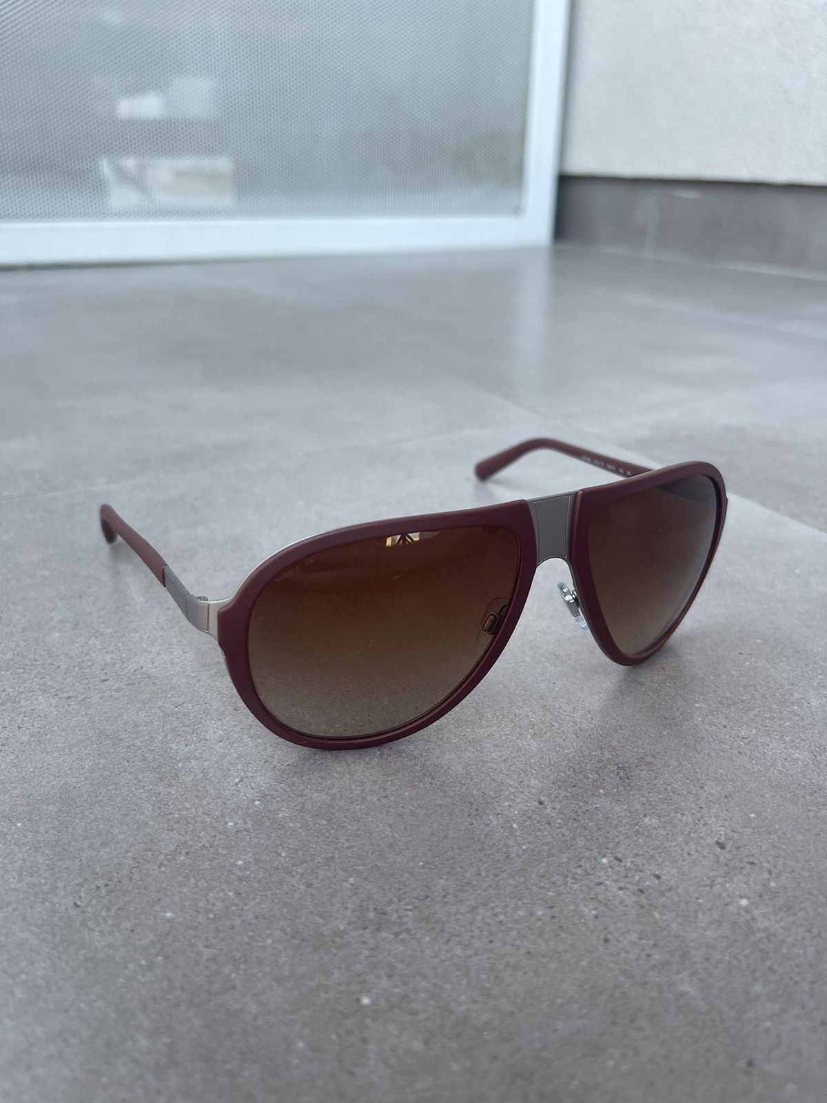 Emporio Armani Giorgio Armani AR6008 3031/13 Cherry Aviator Sunglasses Size ONE SIZE - 3 Thumbnail