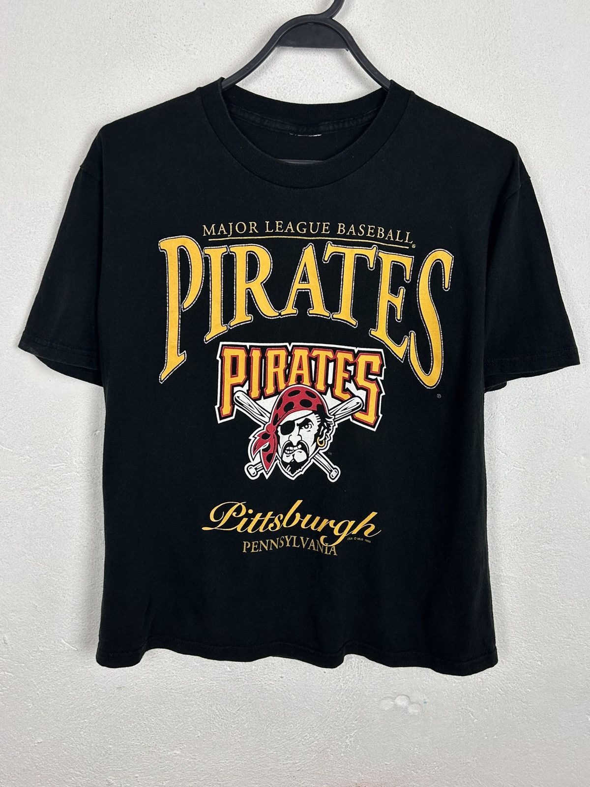 T-shirt Vintage Pittsburgh Pirates 1990 Champions Division Est - Taille L, Hanes