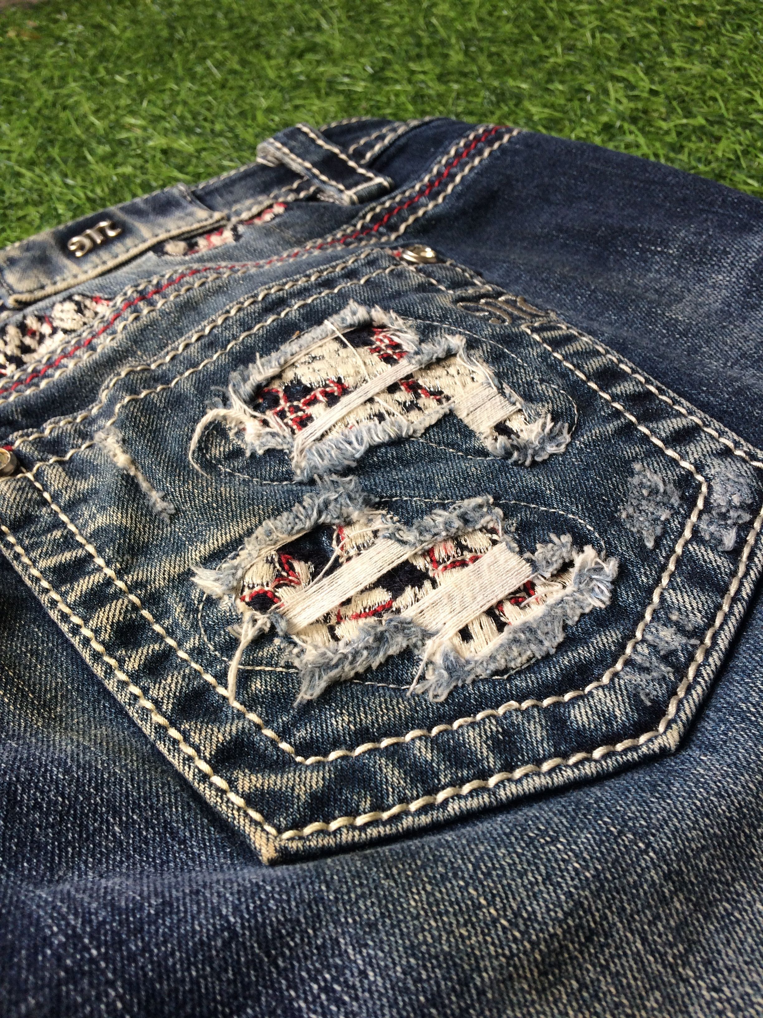 Designer × Miss Me Miss Me Skinny Denim Jeans D-550 Size 33" - 10 Thumbnail
