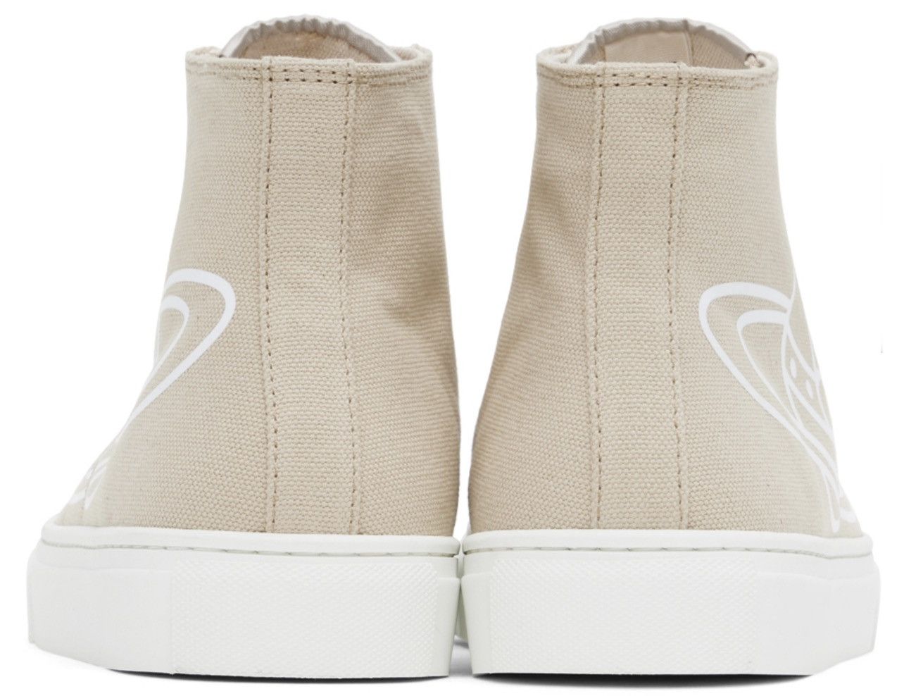 Vivienne Westwood LAST DROP EVER EVER Beige Plimsoll High Top Sneakers Size US 10 / EU 43 - 14 Thumbnail