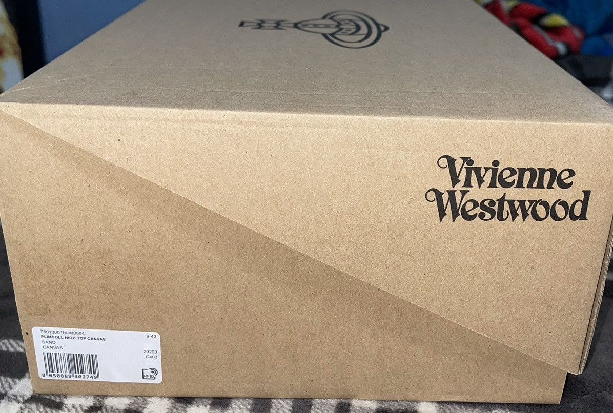 Vivienne Westwood LAST DROP EVER EVER Beige Plimsoll High Top Sneakers Size US 10 / EU 43 - 7 Thumbnail