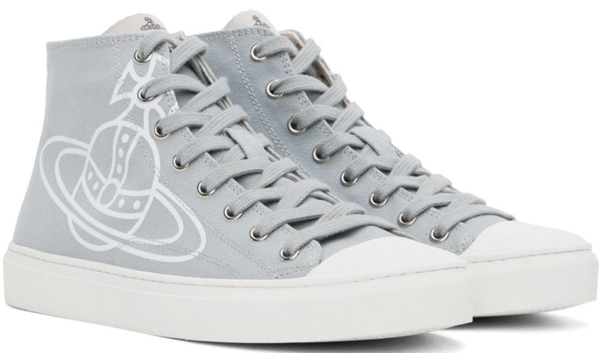Vivienne Westwood LAST DROP EVER Blue Plimsoll High Top Sneakers Size US 10 / EU 43 - 19 Thumbnail