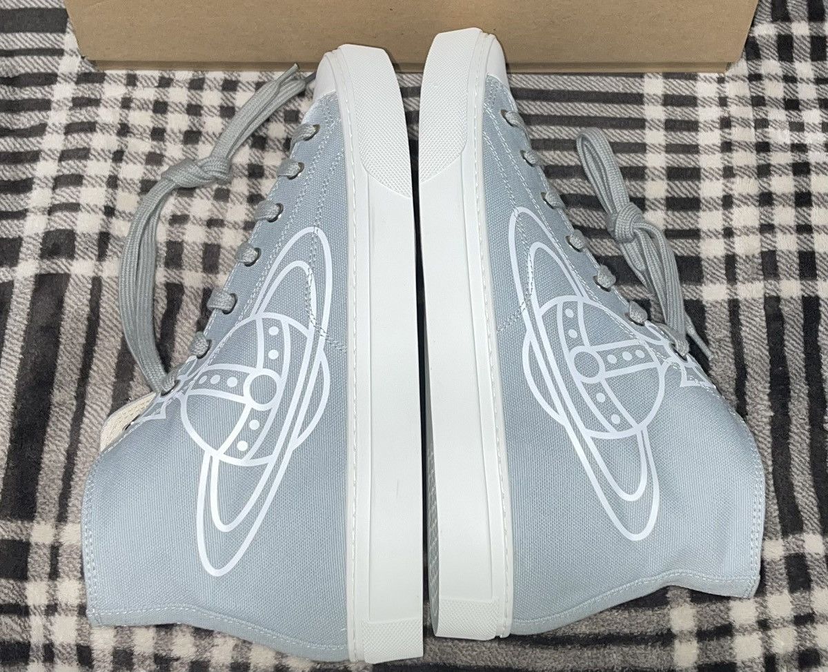 Vivienne Westwood LAST DROP EVER Blue Plimsoll High Top Sneakers Size US 10 / EU 43 - 2 Thumbnail