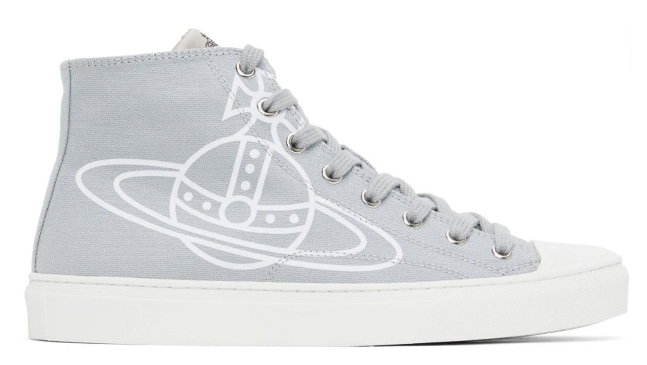 Vivienne Westwood LAST DROP EVER Blue Plimsoll High Top Sneakers Size US 10 / EU 43 - 16 Thumbnail