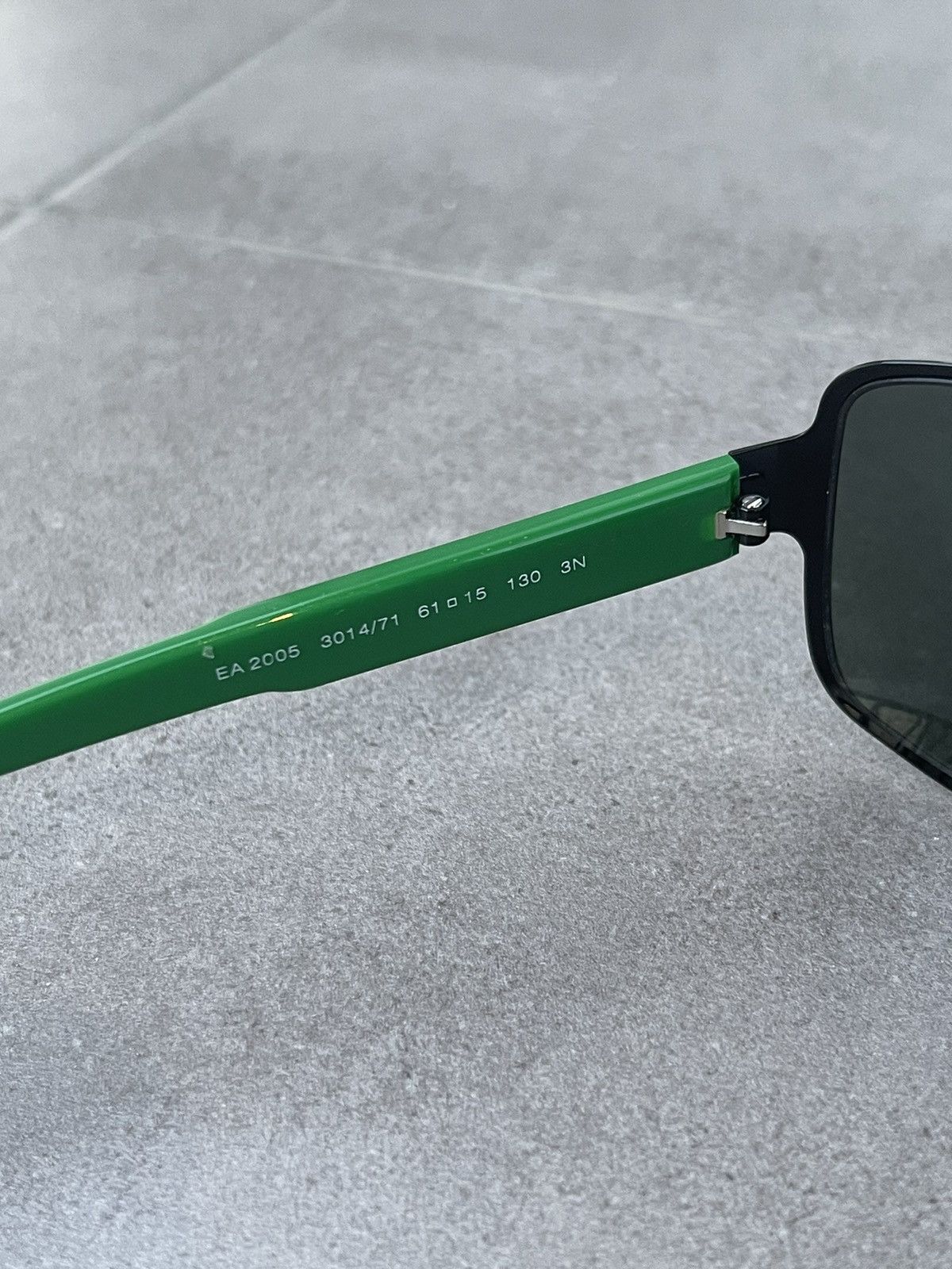 Emporio Armani Emporio Armani EA2005 3014/71 Black Green Racer Sunglasses Size ONE SIZE - 8 Thumbnail