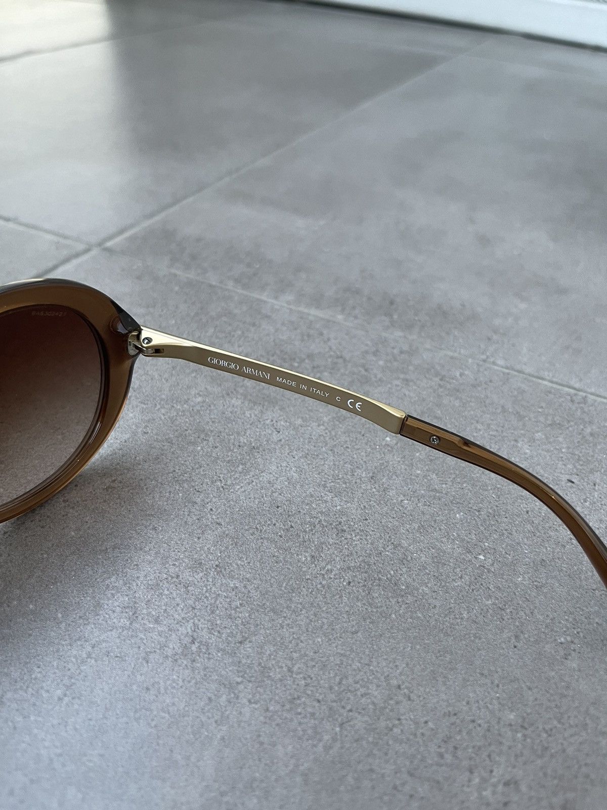 Emporio Armani Giorgio Armani AR8012 5044/13 Cobain Gold Brown Sunglasses Size ONE SIZE - 7 Thumbnail