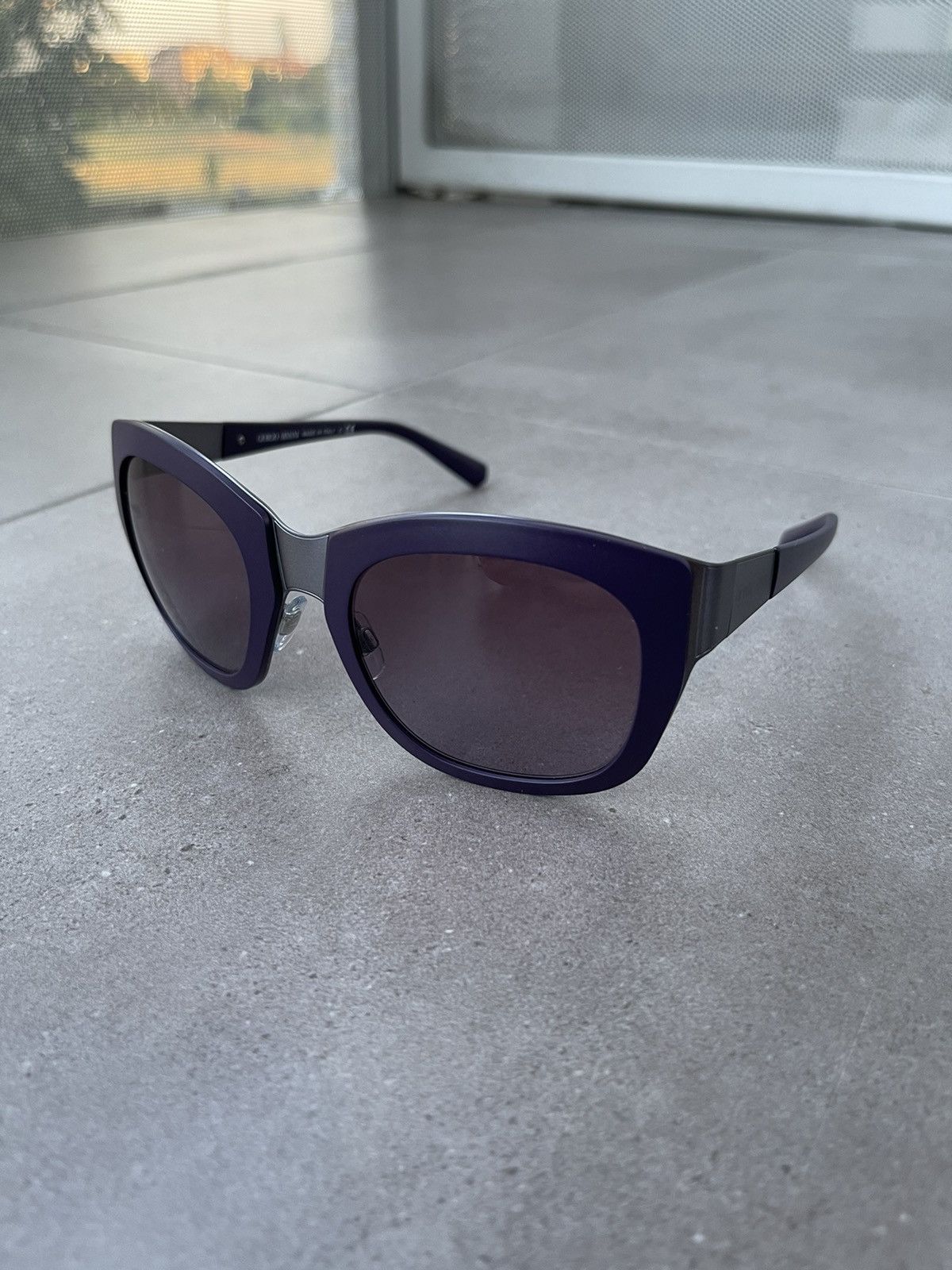 Emporio Armani Giorgio Armani AR6010 3033/8H Violet Silver Sunglasses Size ONE SIZE - 1 Thumbnail