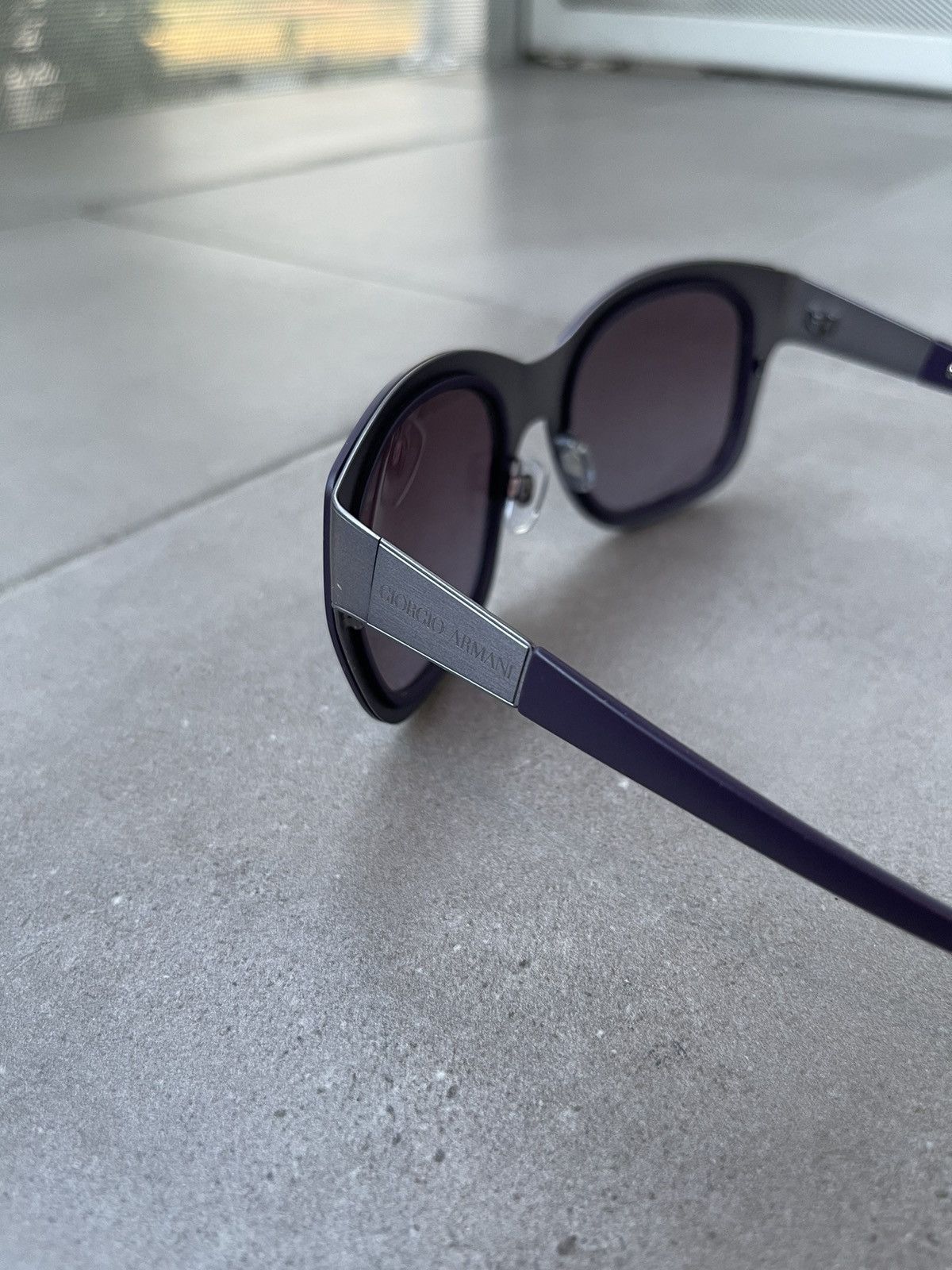 Emporio Armani Giorgio Armani AR6010 3033/8H Violet Silver Sunglasses Size ONE SIZE - 5 Thumbnail