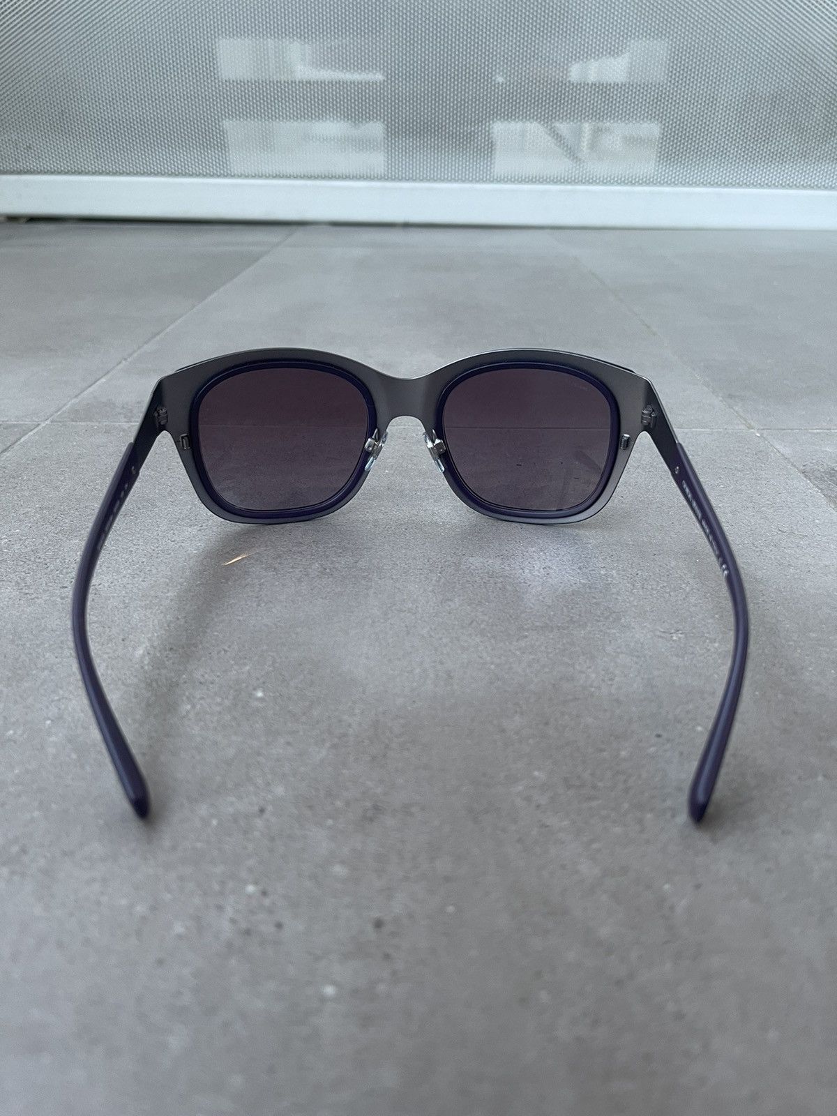 Emporio Armani Giorgio Armani AR6010 3033/8H Violet Silver Sunglasses Size ONE SIZE - 6 Thumbnail