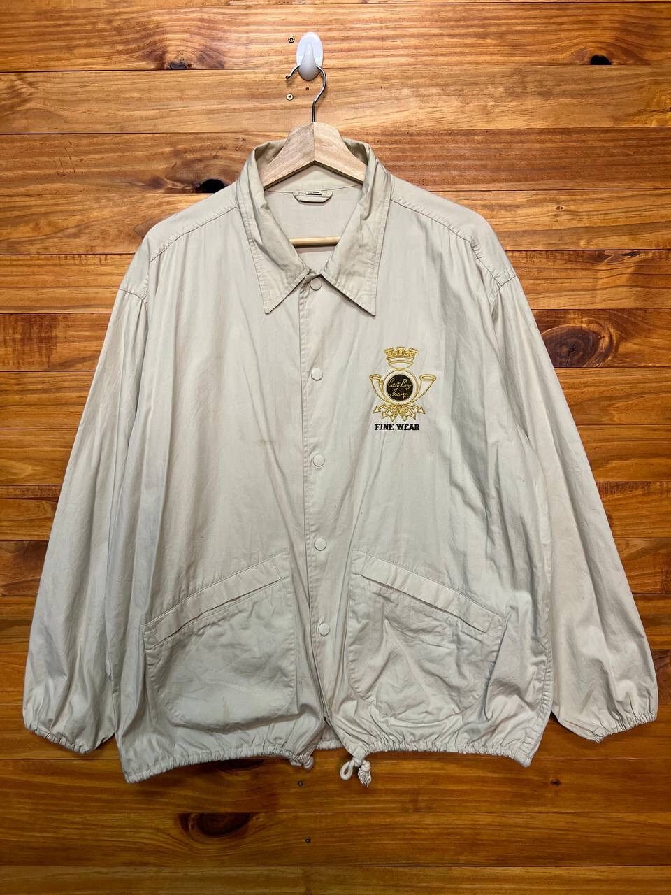 image of East Boy Fine Wear Cotton Jacket in Cream, Men's (Size Medium)