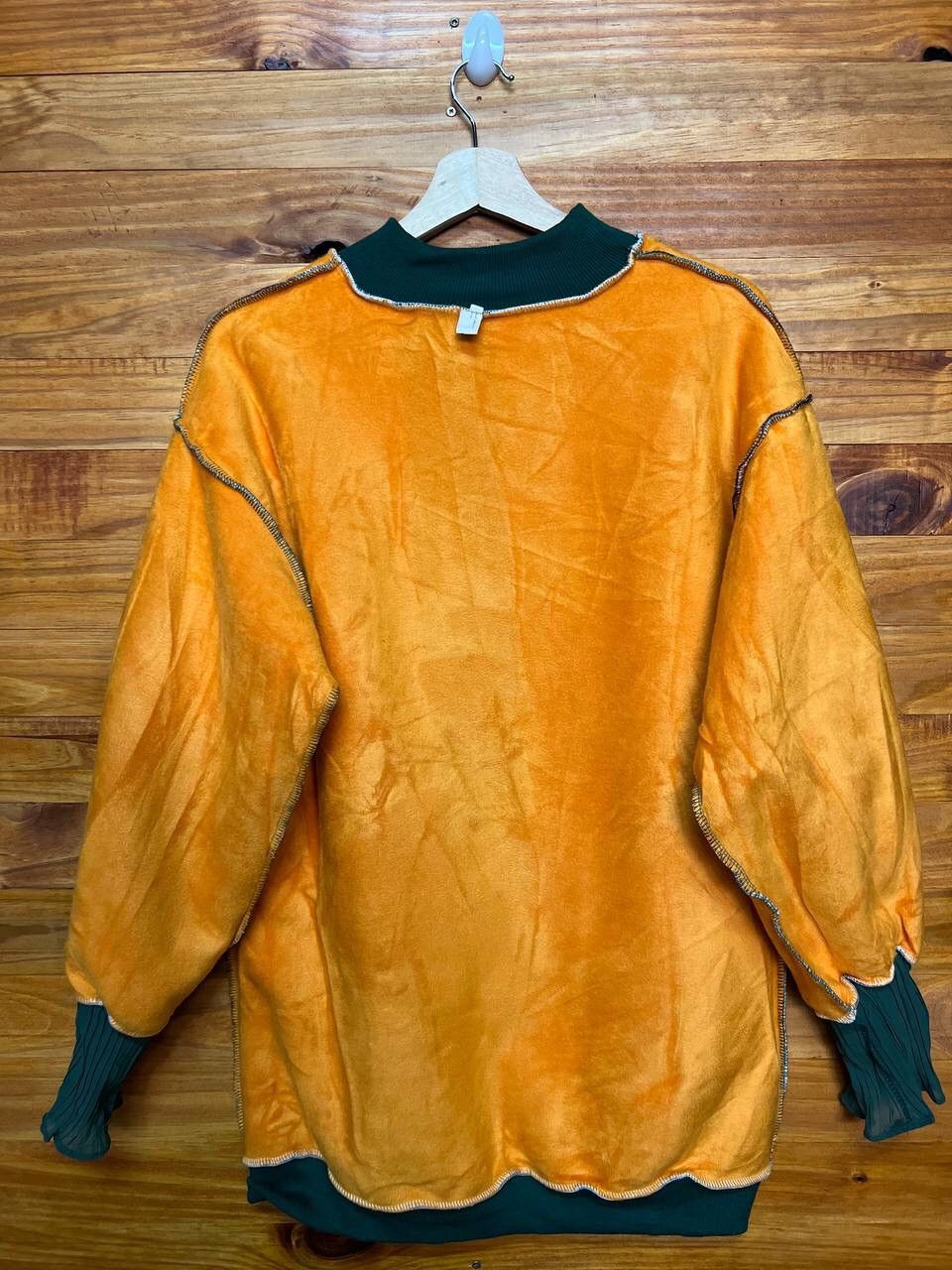 Japanese Brand MOCK NECK STRIPED FLUFFY SWEATER Size US M / EU 48-50 / 2 - 7 Thumbnail