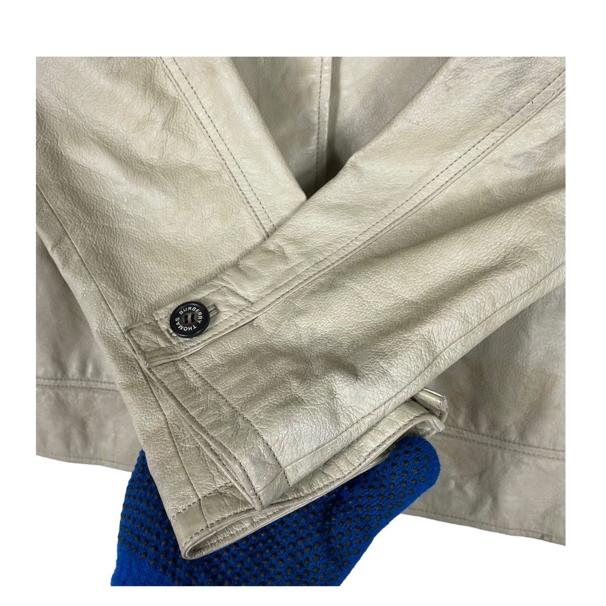 Burberry 💥THOMAS BURBERRY NOVA CHECK LININ LEATHER JACKET Size US L / EU 52-54 / 3 - 5 Thumbnail