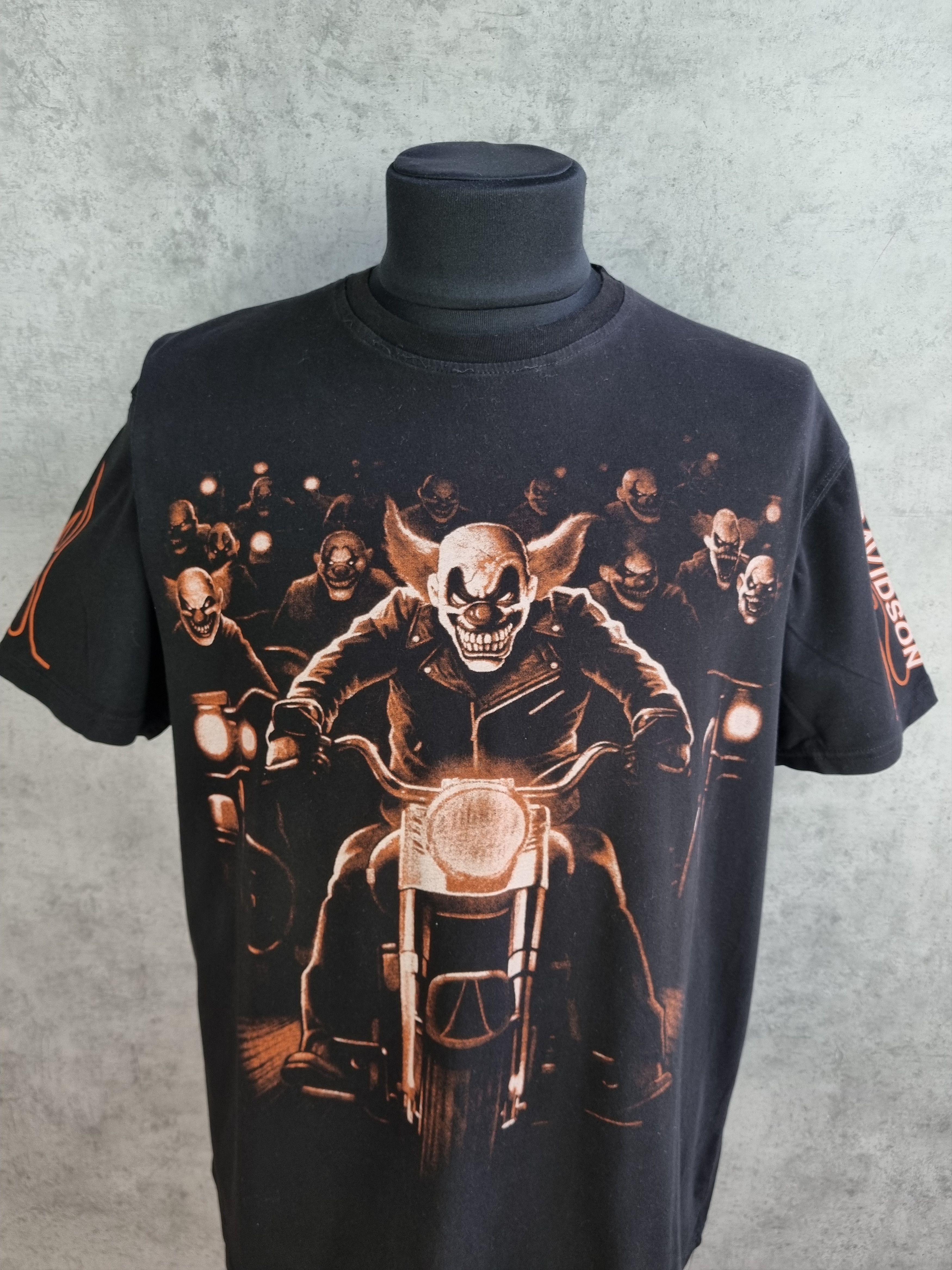 Harley Davidson × Vintage Harley Davidson Fire Print Vintage Tee Shirt Size US XXL / EU 58 / 5 - 3 Thumbnail