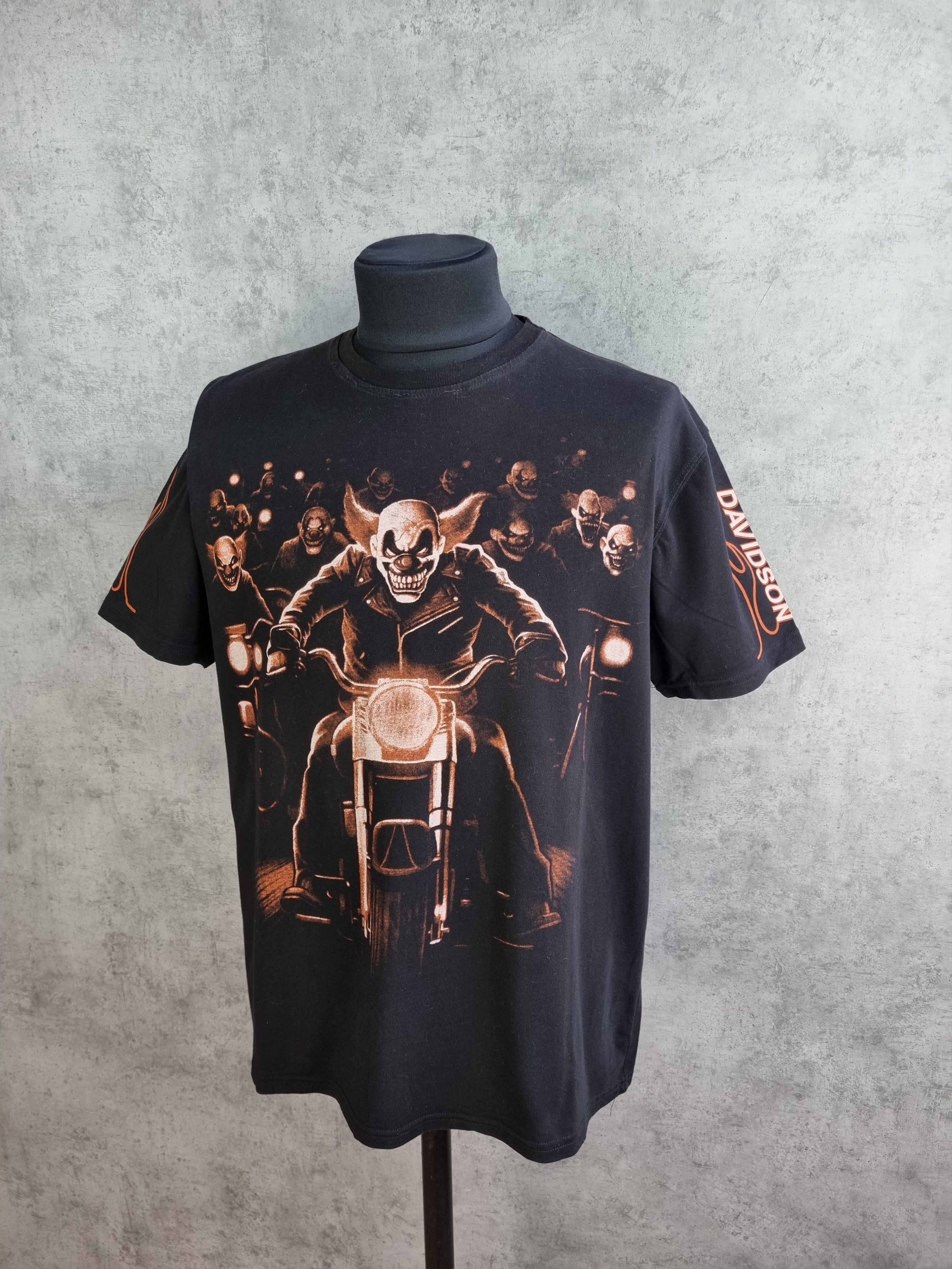 Harley Davidson × Vintage Harley Davidson Fire Print Vintage Tee Shirt Size US XXL / EU 58 / 5 - 12 Thumbnail
