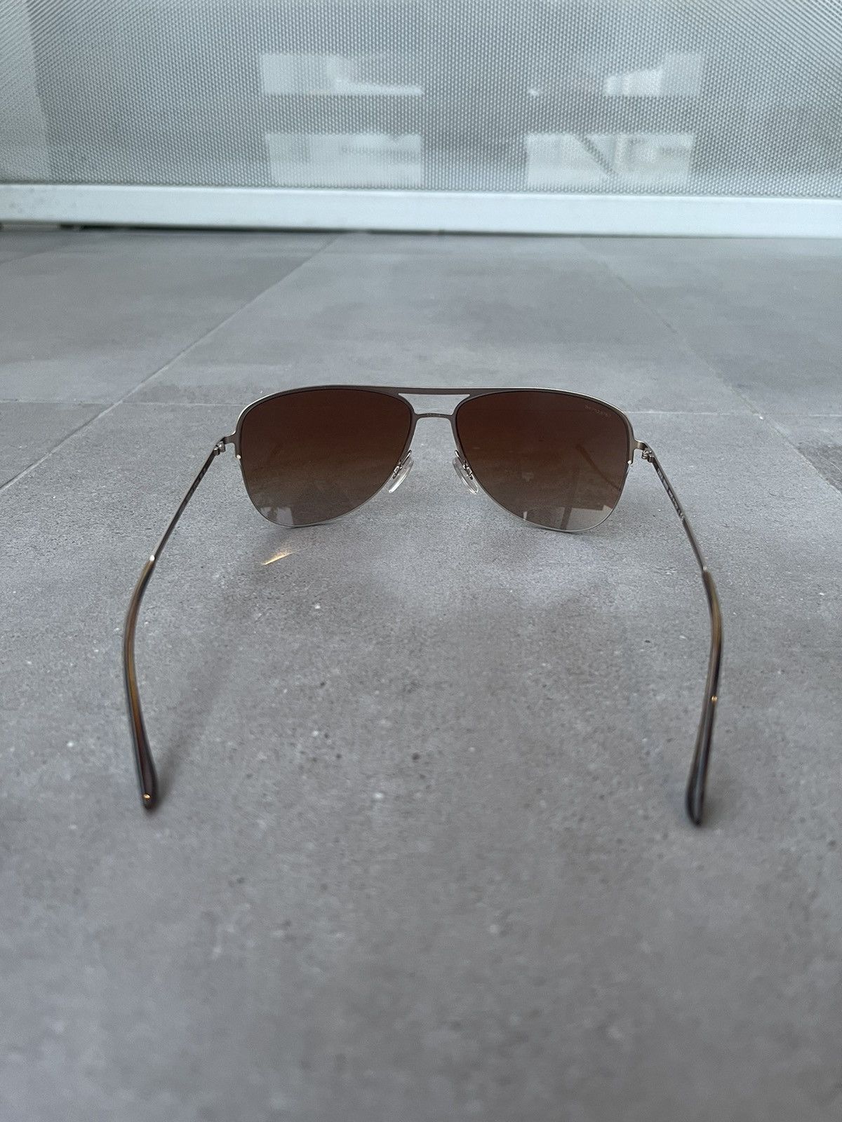 Emporio Armani Giorgio Armani AR6007 3039/13 Rose Gold Aviator Sunglasses Size ONE SIZE - 6 Thumbnail