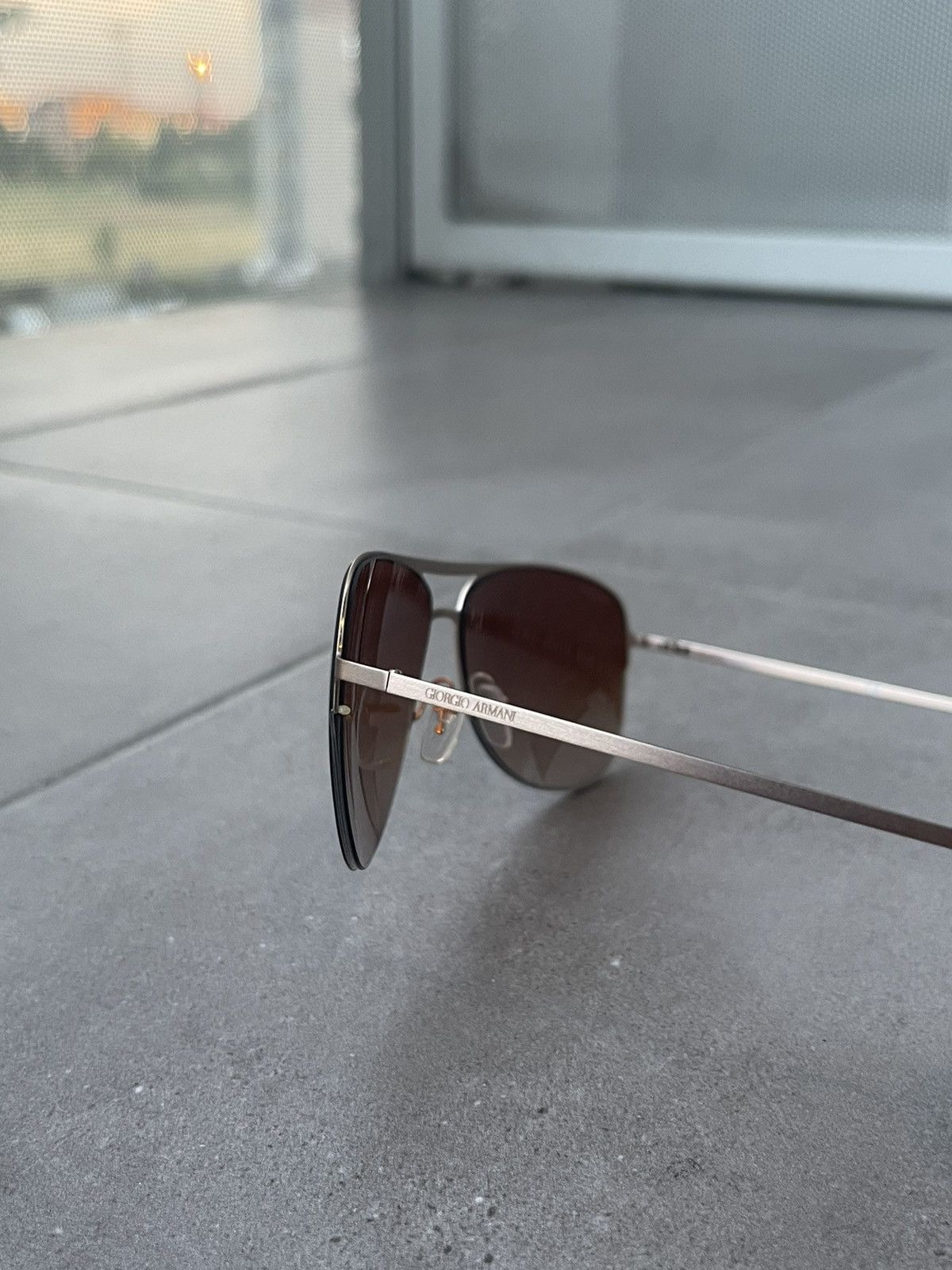 Emporio Armani Giorgio Armani AR6007 3039/13 Rose Gold Aviator Sunglasses Size ONE SIZE - 5 Thumbnail