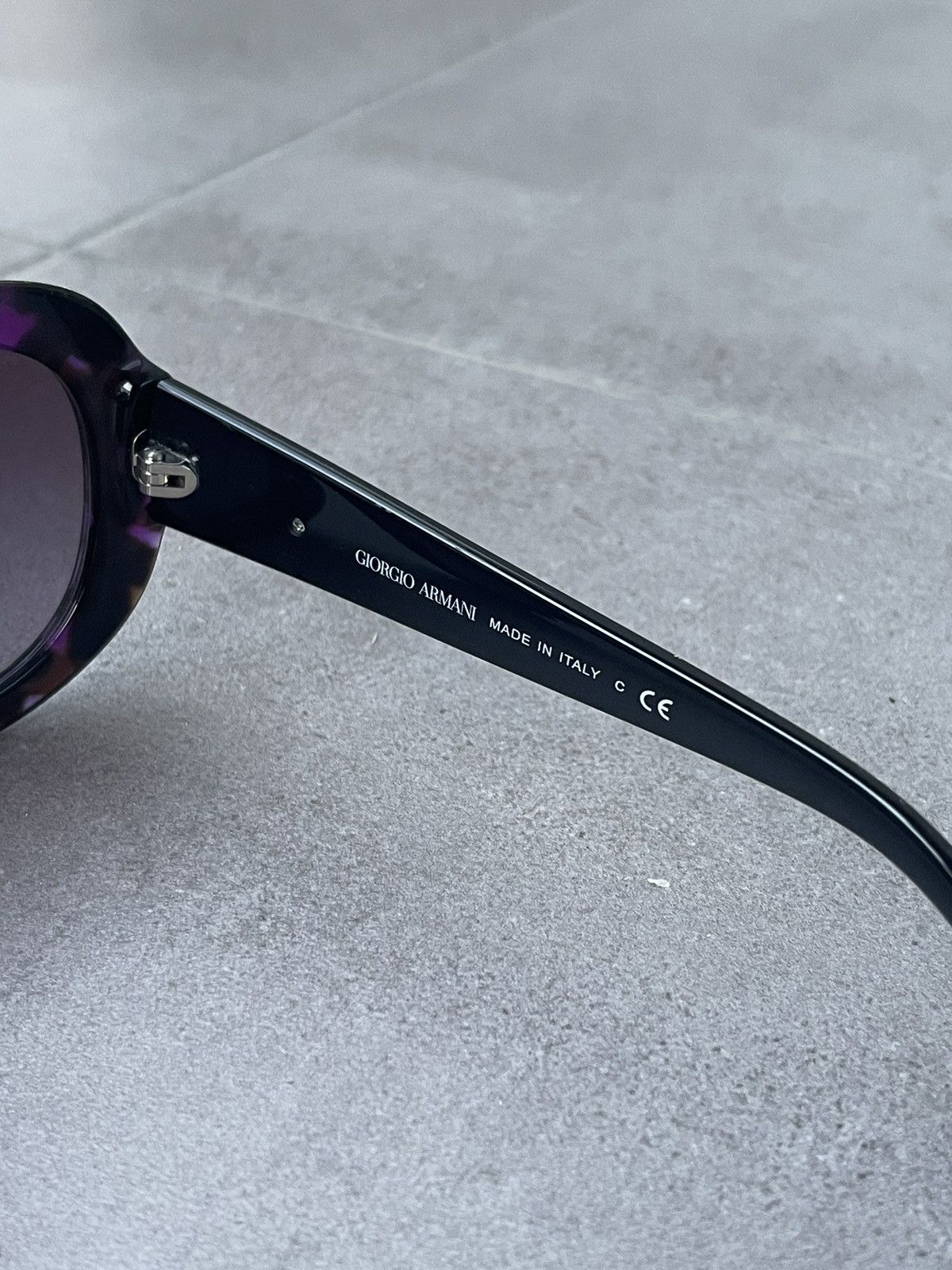 Emporio Armani Giorgio Armani AR8001 5039/8H Cobain Black Violet Sunglasses Size ONE SIZE - 8 Thumbnail
